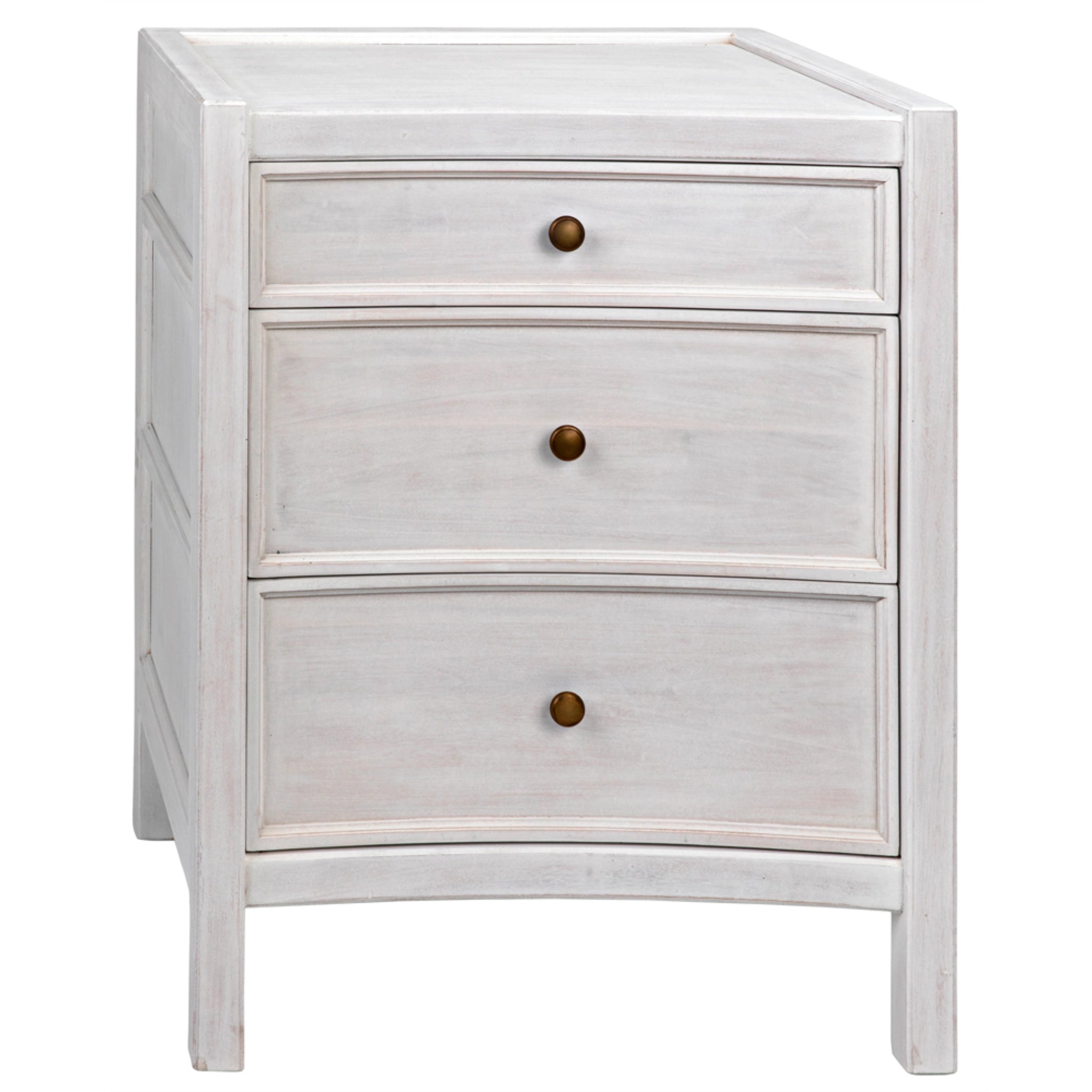 24 Hampton Night Stand In White Wash By Noir Gtab928Wh 1