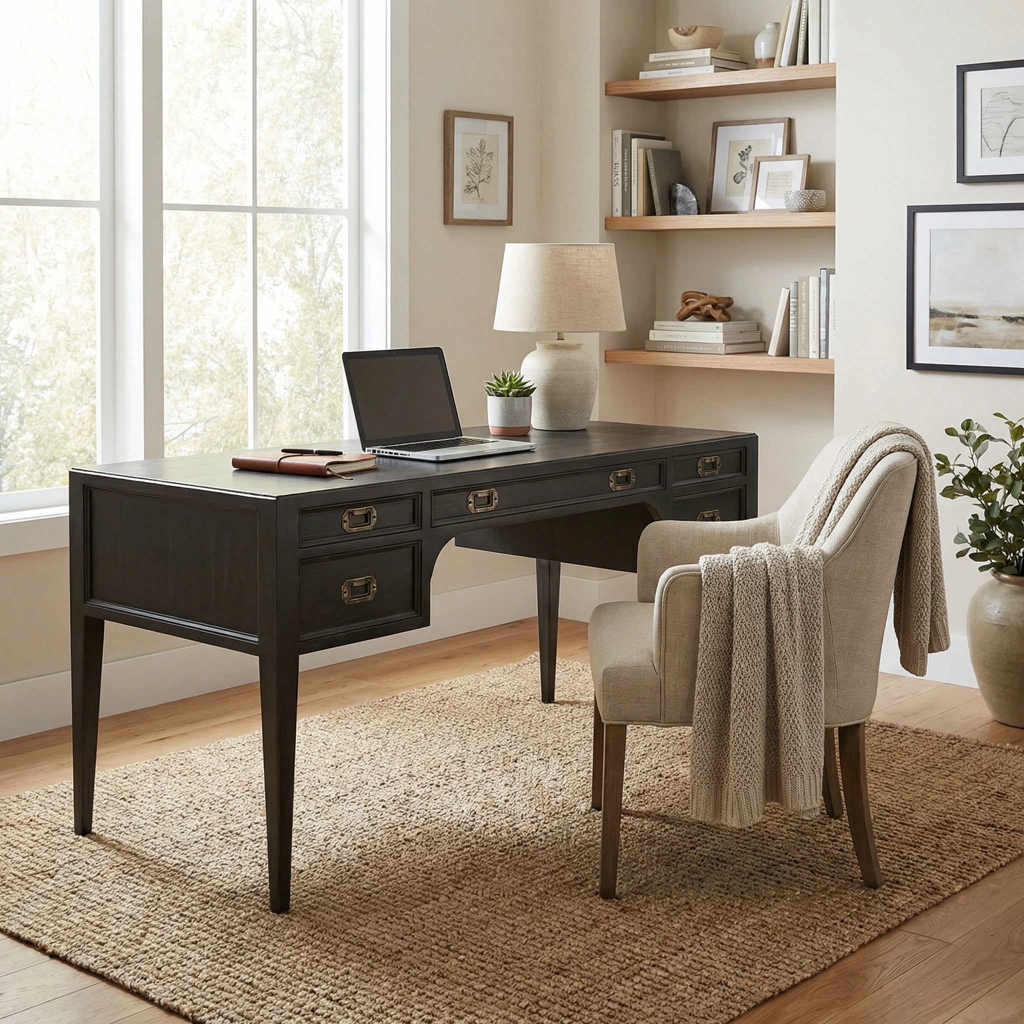 Africa Desk In Pale By Noir Gdes174P 3