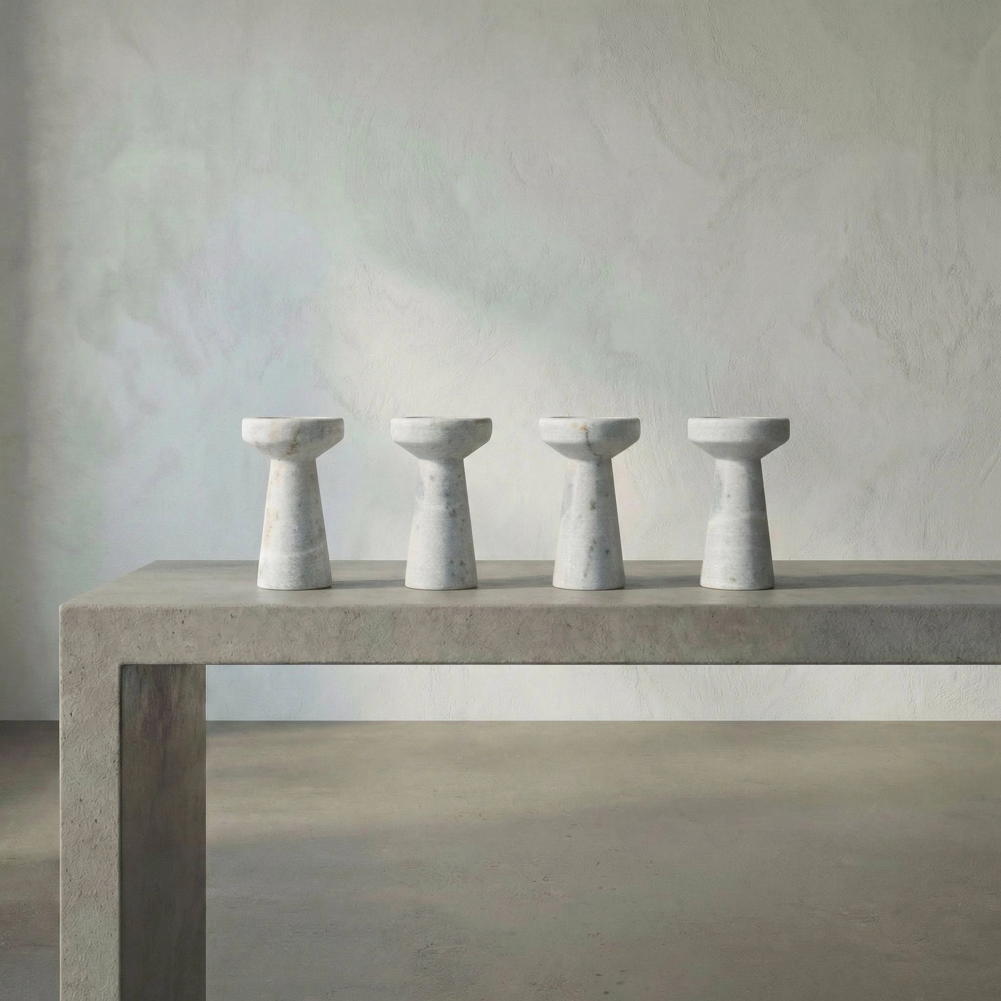 Aleka Decorative Candle Holder Set Of 4 In Waxed By Noir Yt0717 8Awh 3