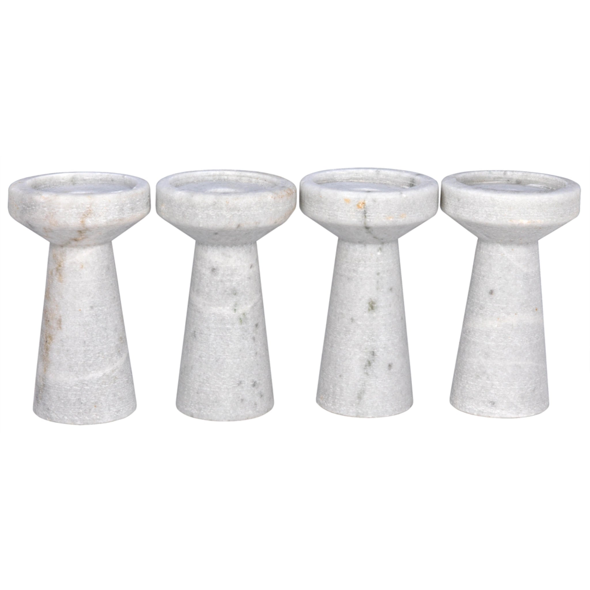 Aleka Decorative Candle Holder Set Of 4 In Waxed By Noir Yt0717 8Awh 1