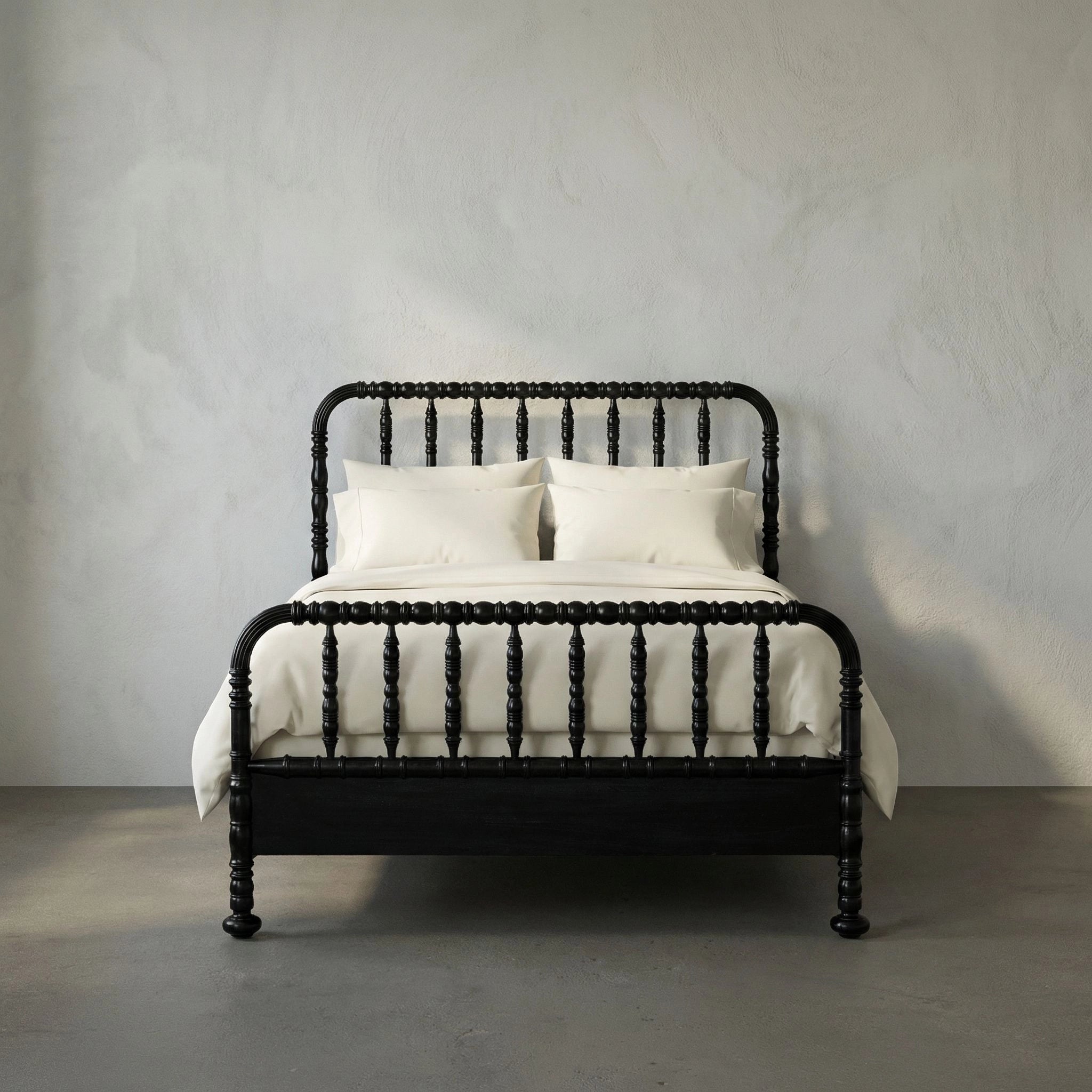 Bachelor Bed Queen In Hand Rubbed Black By Noir Gbed112Qhb 20