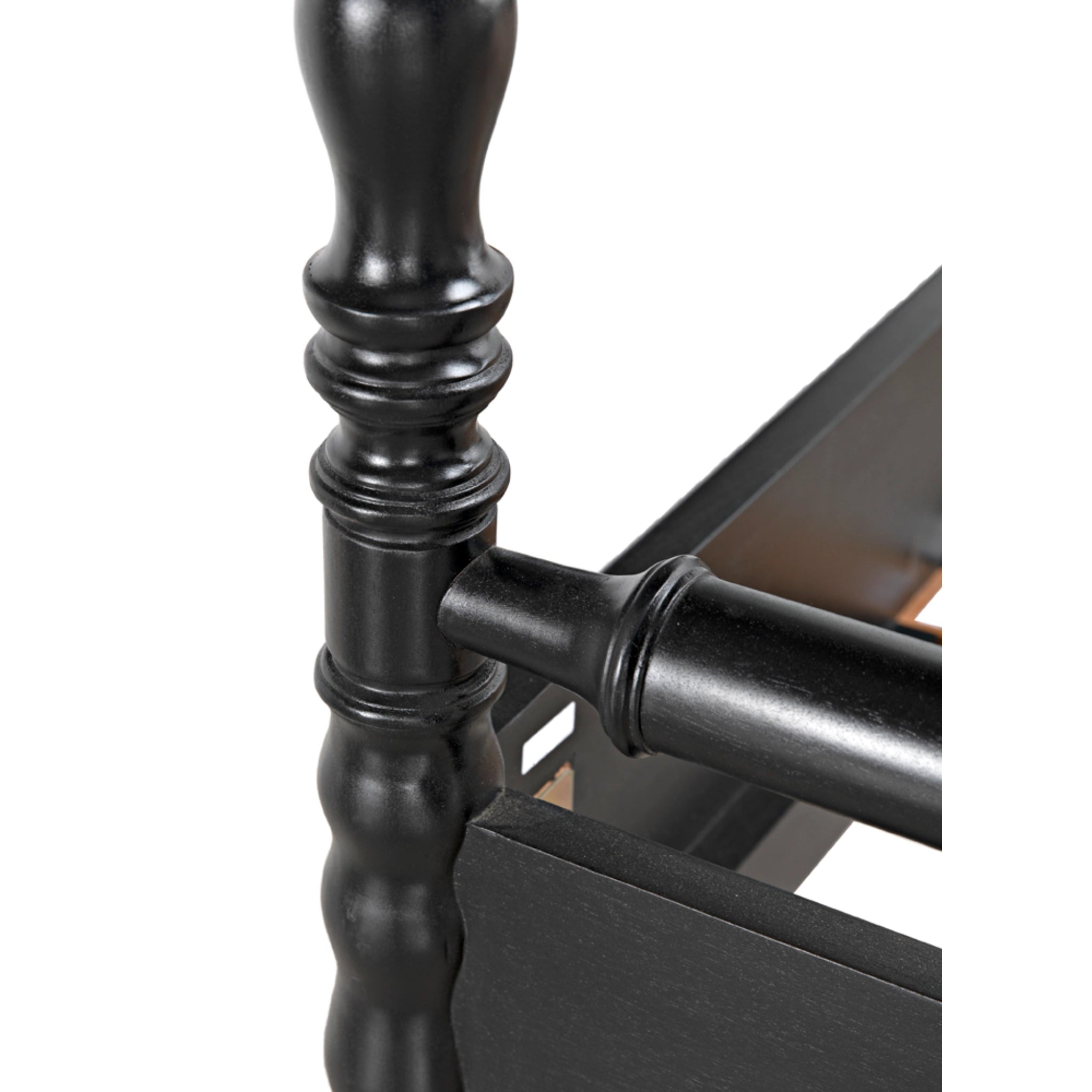 Bachelor Bed Queen In Hand Rubbed Black By Noir Gbed112Qhb 10