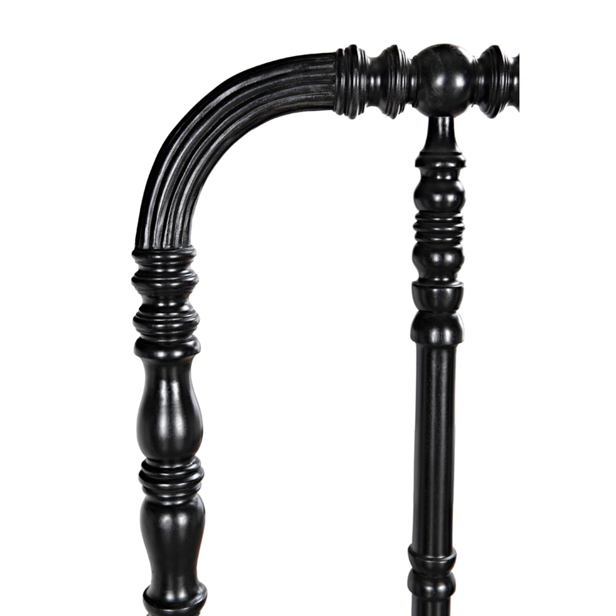 Bachelor Bed Queen In Hand Rubbed Black By Noir Gbed112Qhb 11