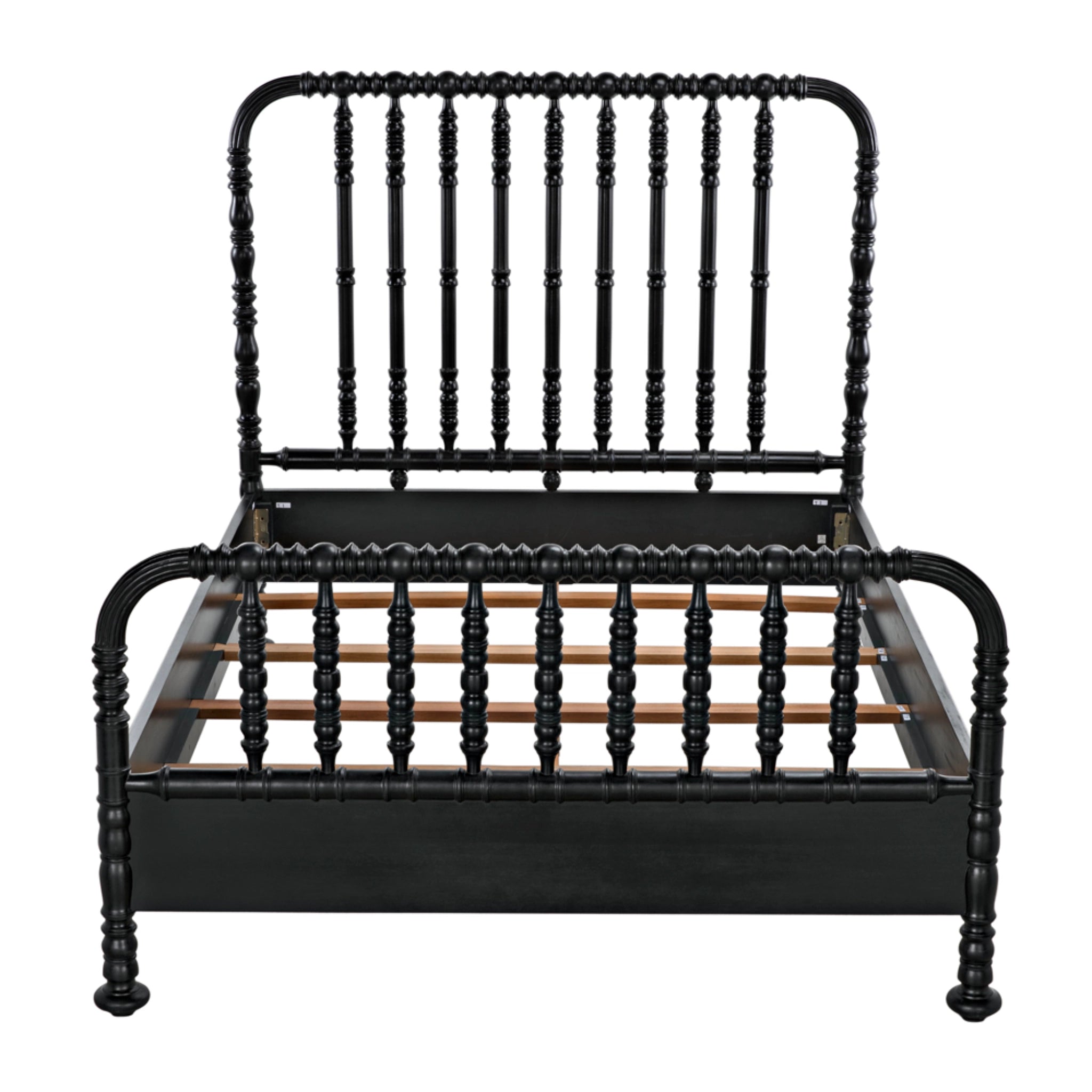 Bachelor Bed Queen In Hand Rubbed Black By Noir Gbed112Qhb 14