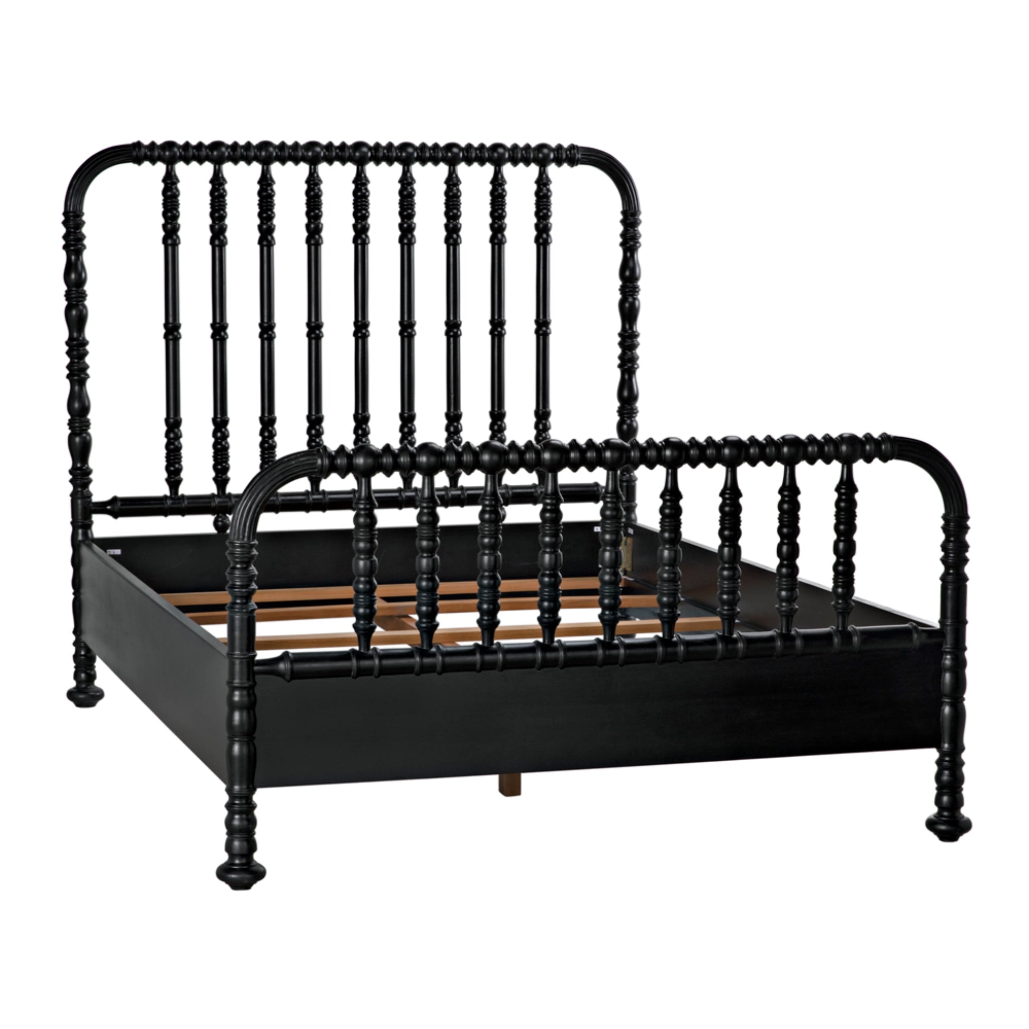 Bachelor Bed Queen In Hand Rubbed Black By Noir Gbed112Qhb 15
