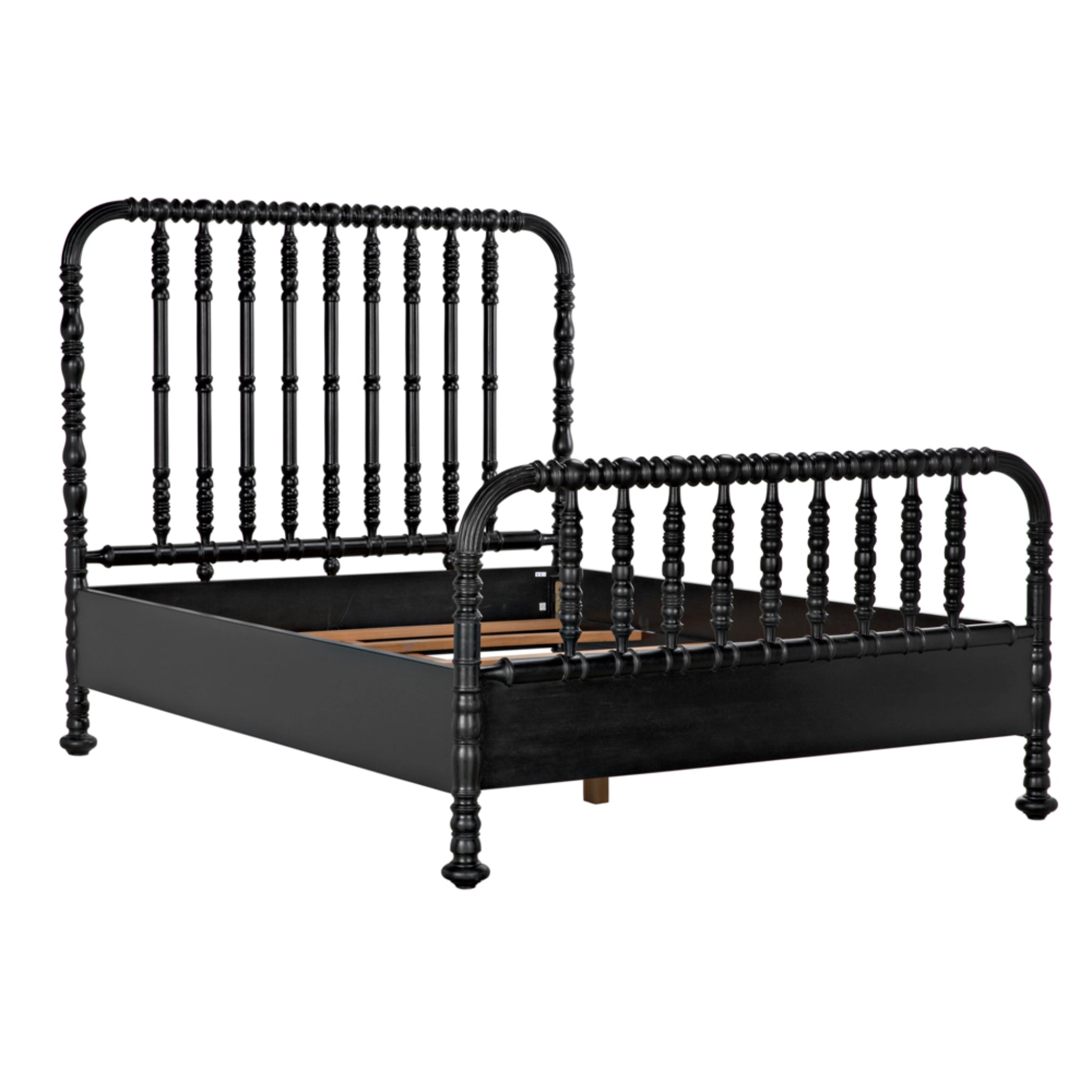 Bachelor Bed Queen In Hand Rubbed Black By Noir Gbed112Qhb 16