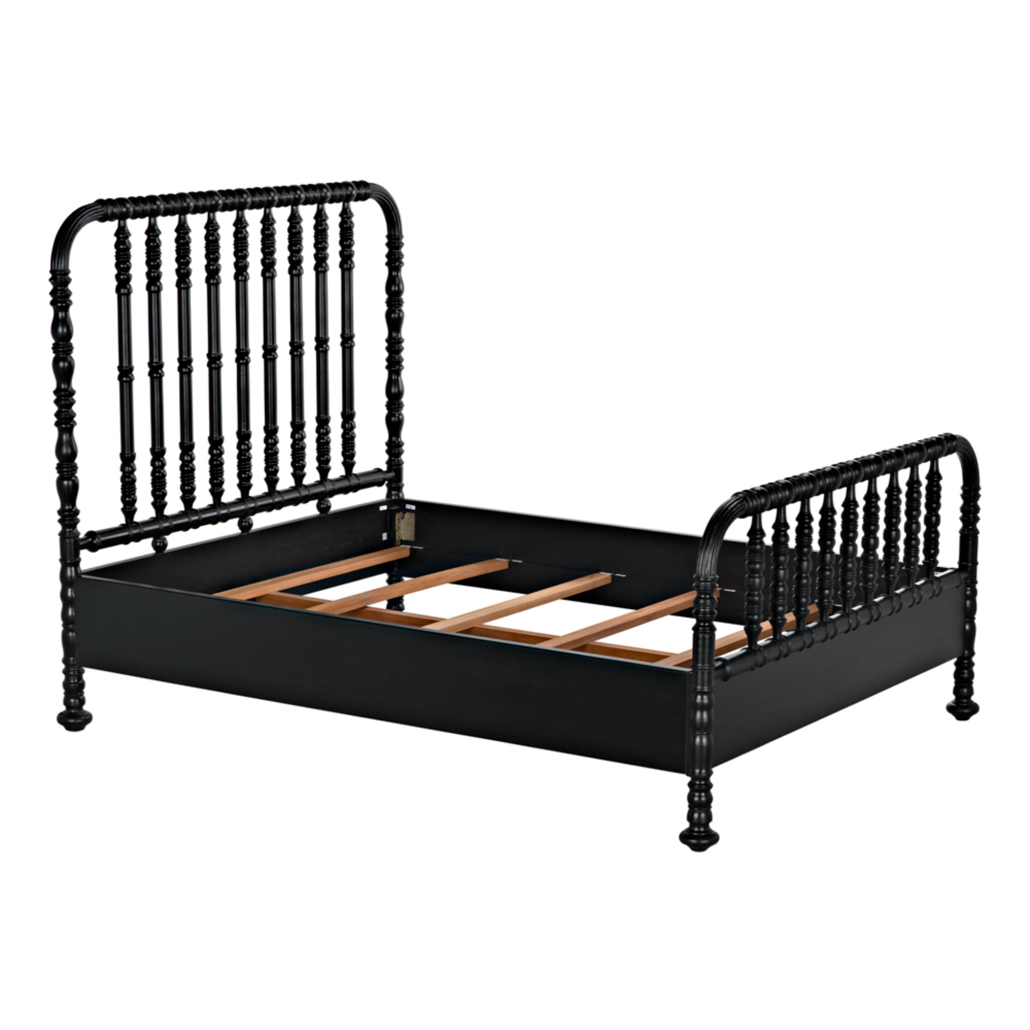 Bachelor Bed Queen In Hand Rubbed Black By Noir Gbed112Qhb 17