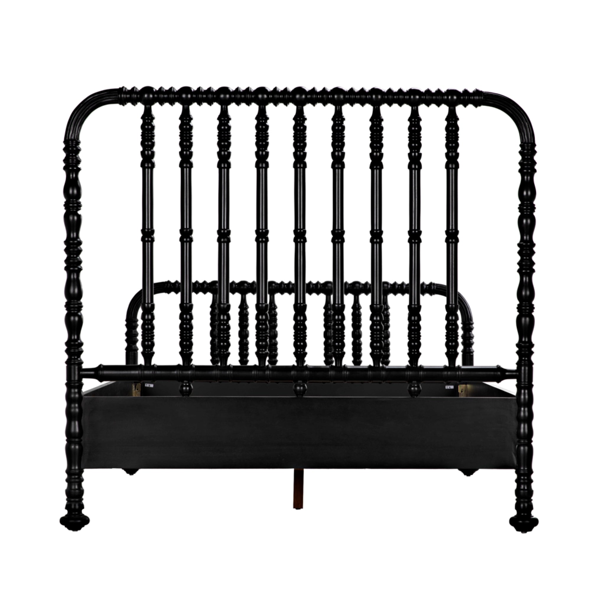 Bachelor Bed Queen In Hand Rubbed Black By Noir Gbed112Qhb 4