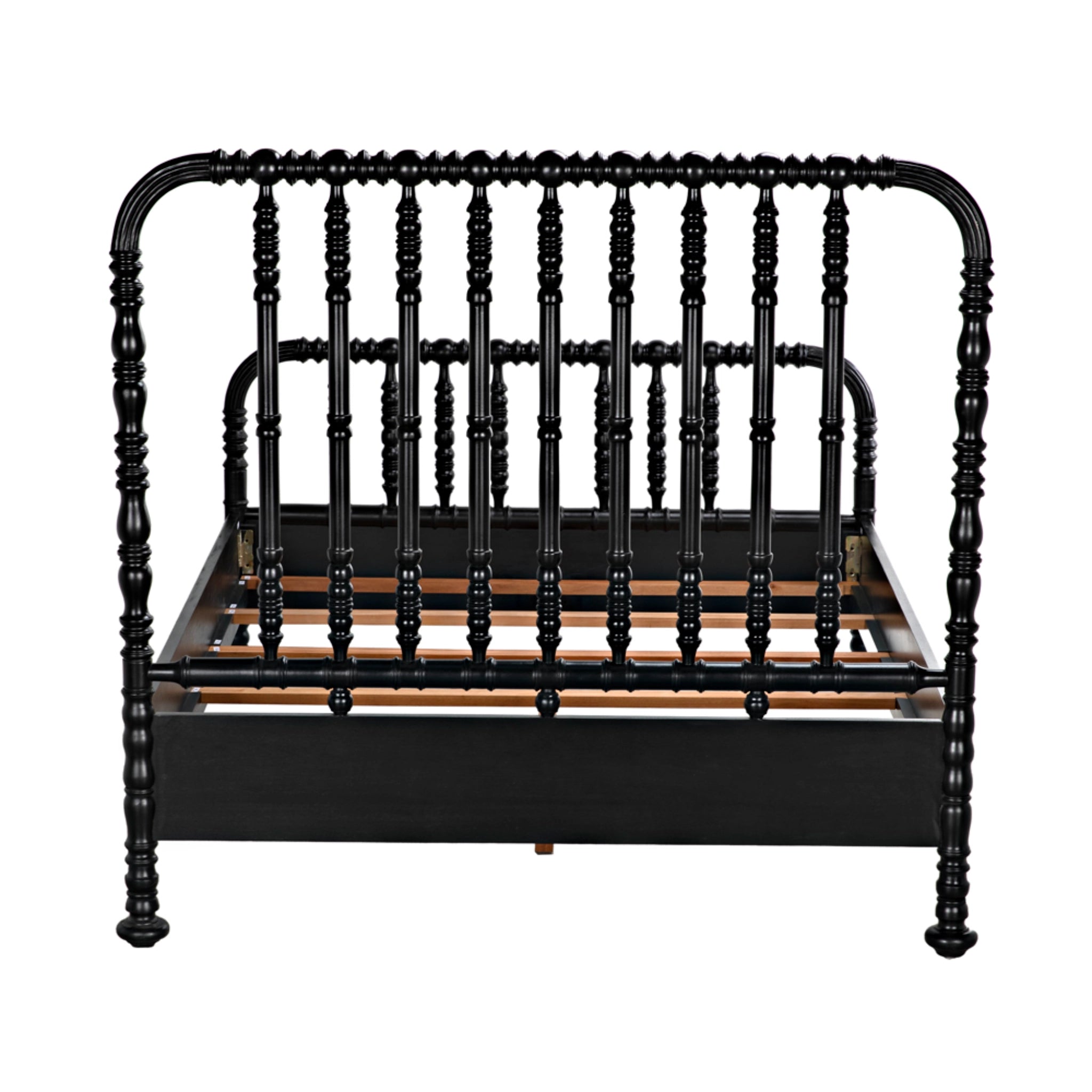 Bachelor Bed Queen In Hand Rubbed Black By Noir Gbed112Qhb 5