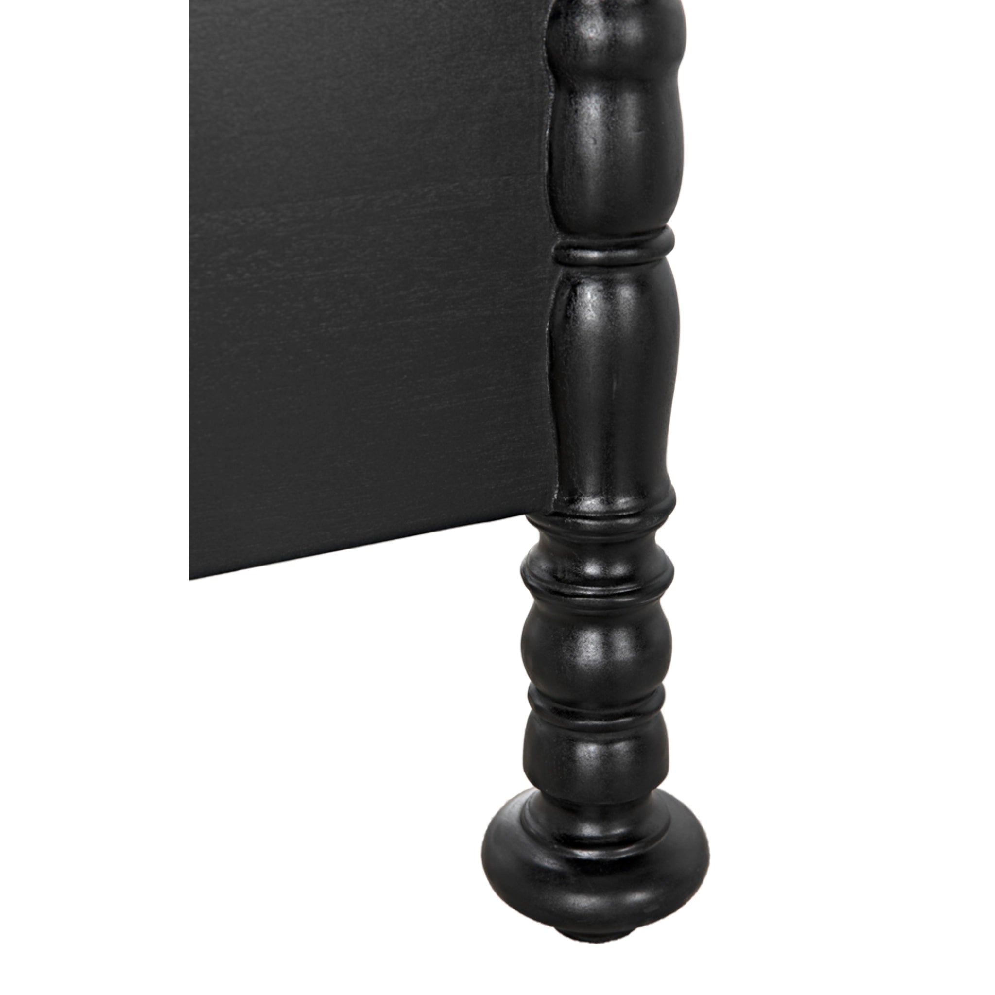Bachelor Bed Queen In Hand Rubbed Black By Noir Gbed112Qhb 8
