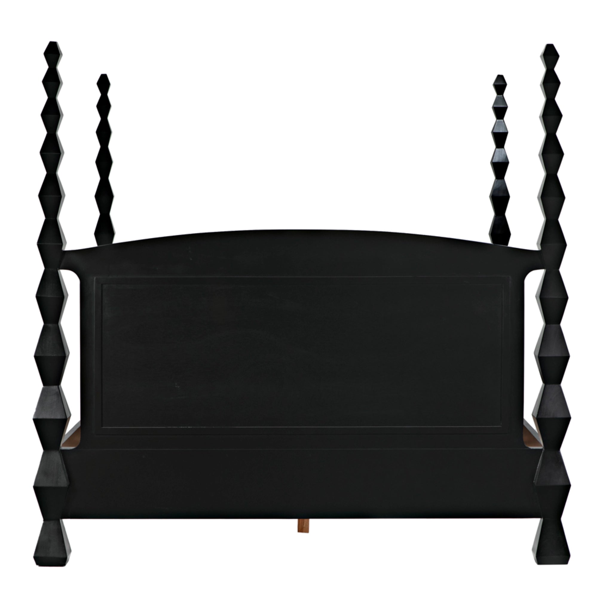 Brancusi Bed Eastern King In Hand Rubbed Black By Noir Gbed135Ekhb 6