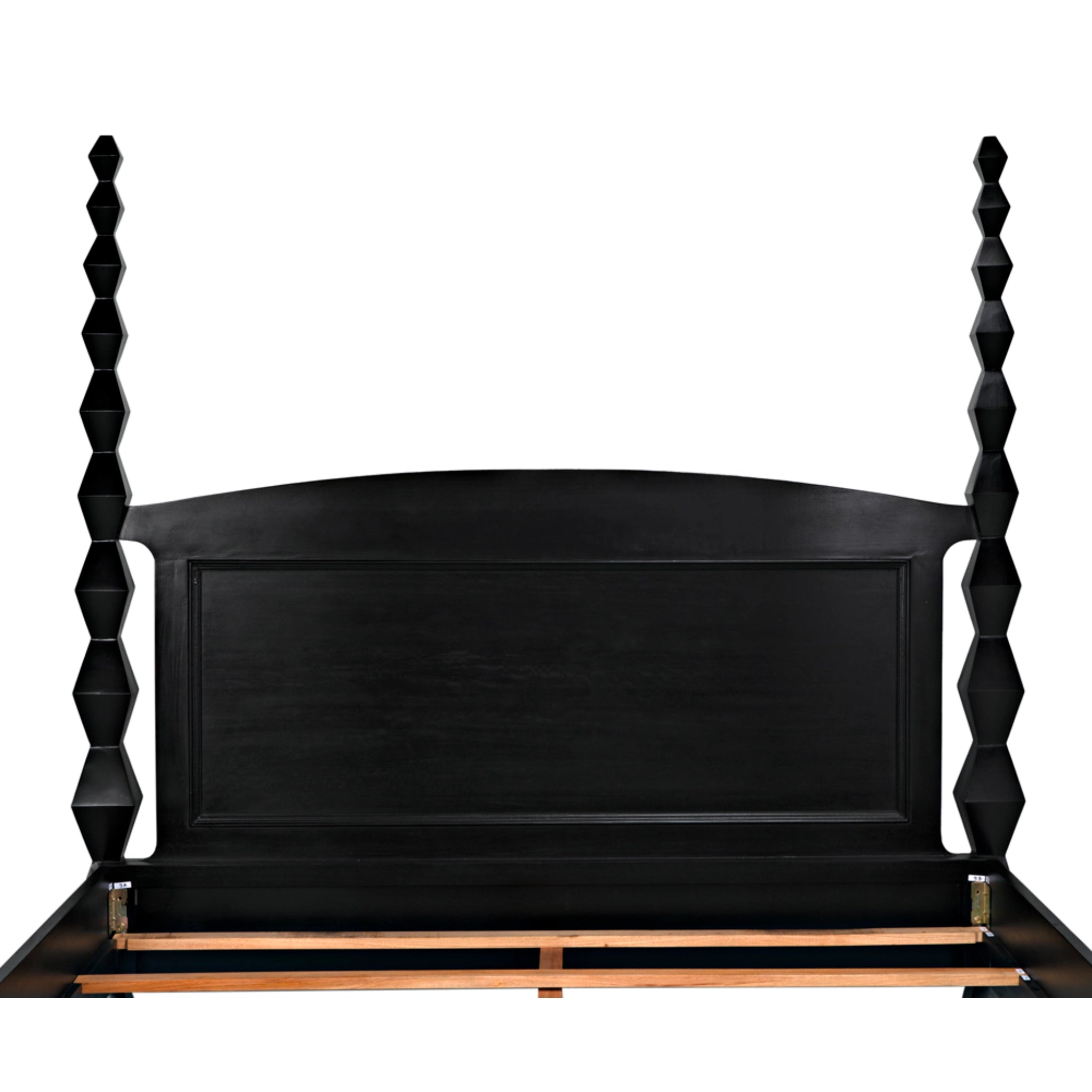 Brancusi Bed Eastern King In Hand Rubbed Black By Noir Gbed135Ekhb 7