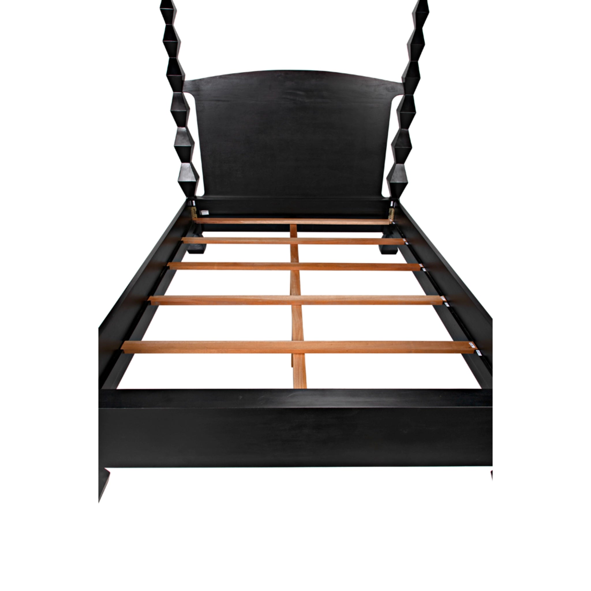 Brancusi Bed Queen In Hand Rubbed Black By Noir Gbed135Qhb 19