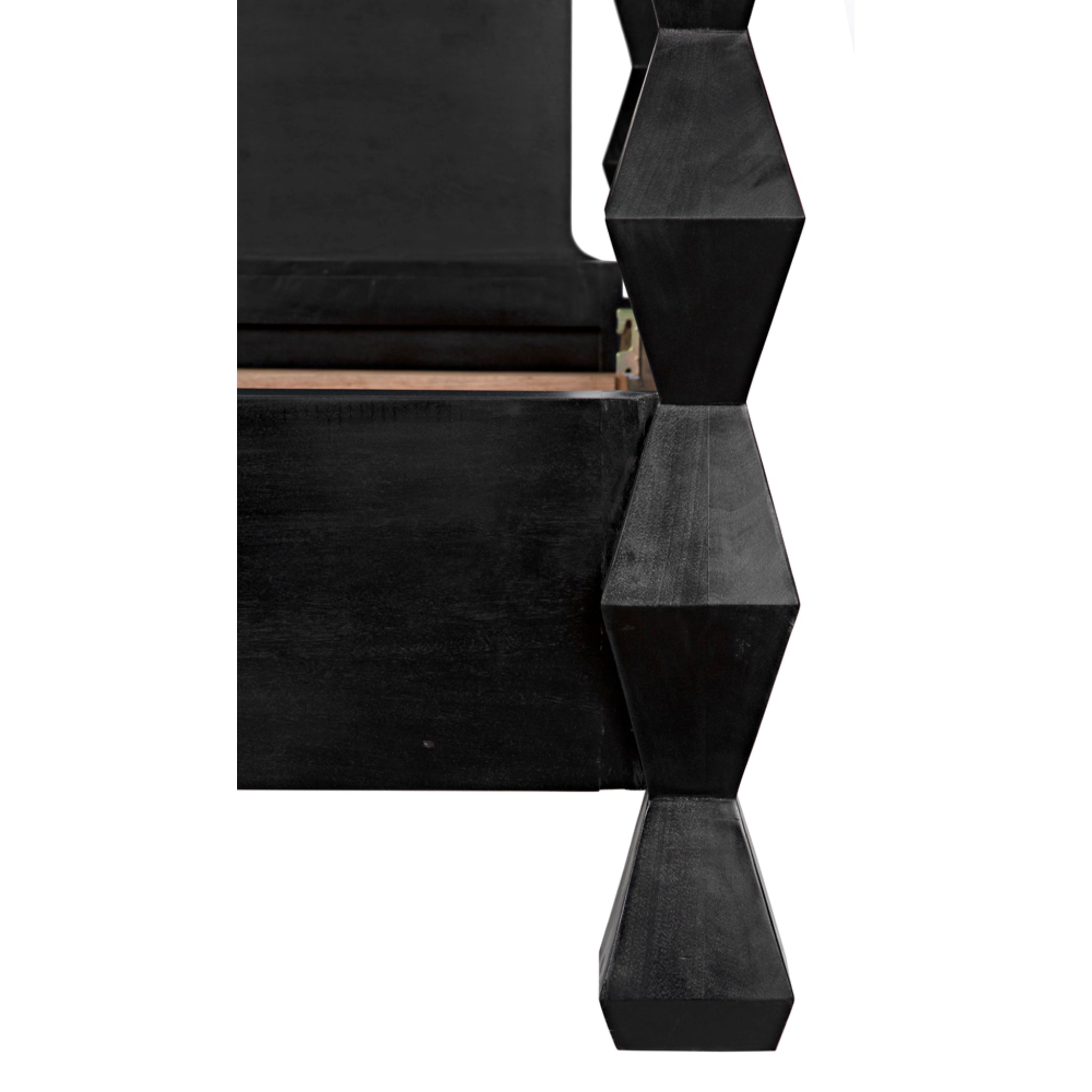 Brancusi Bed Queen In Hand Rubbed Black By Noir Gbed135Qhb 20
