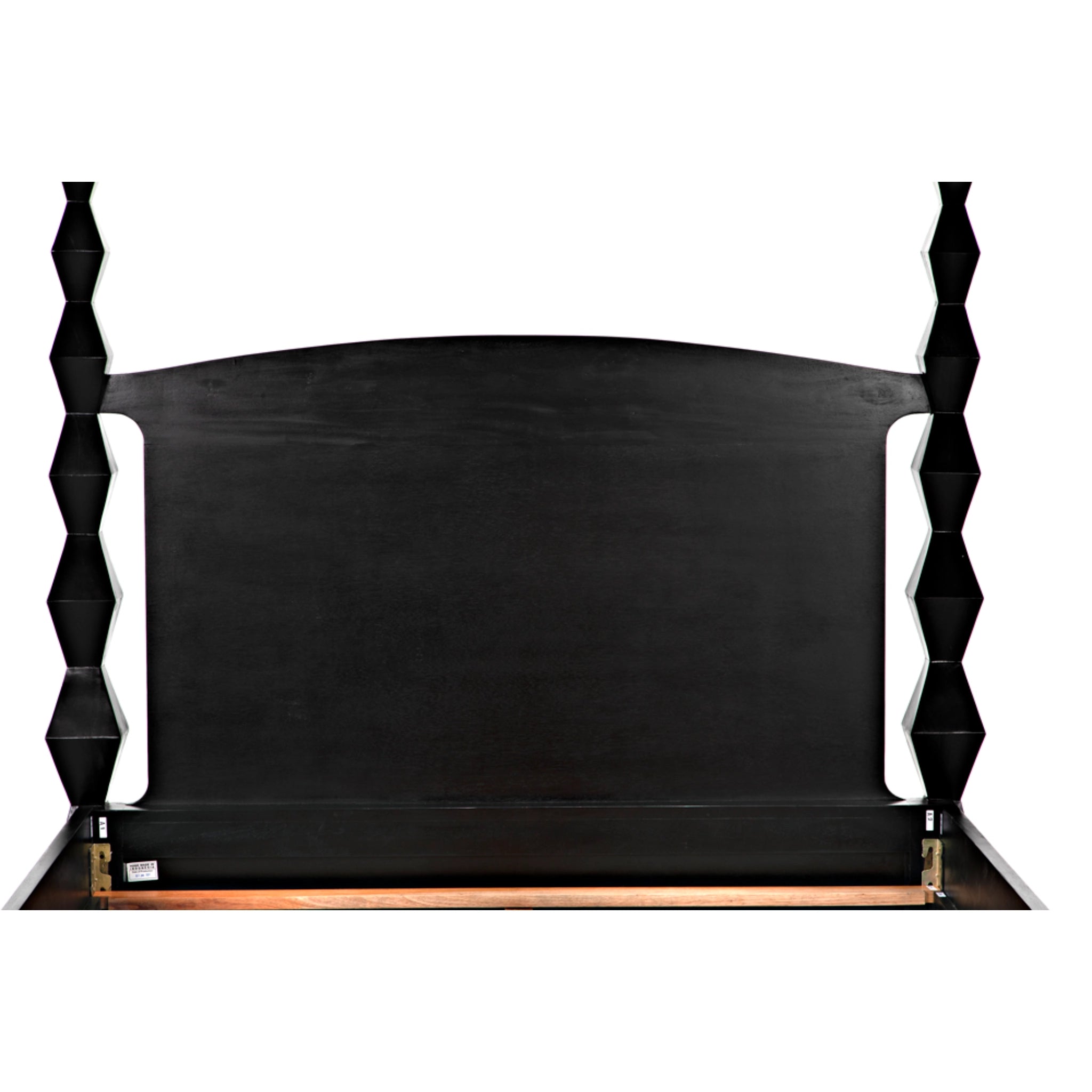 Brancusi Bed Queen In Hand Rubbed Black By Noir Gbed135Qhb 22
