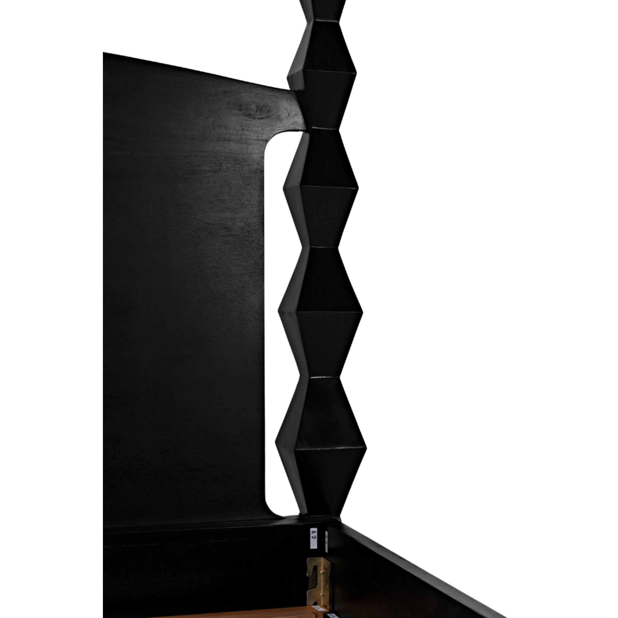 Brancusi Bed Queen In Hand Rubbed Black By Noir Gbed135Qhb 26