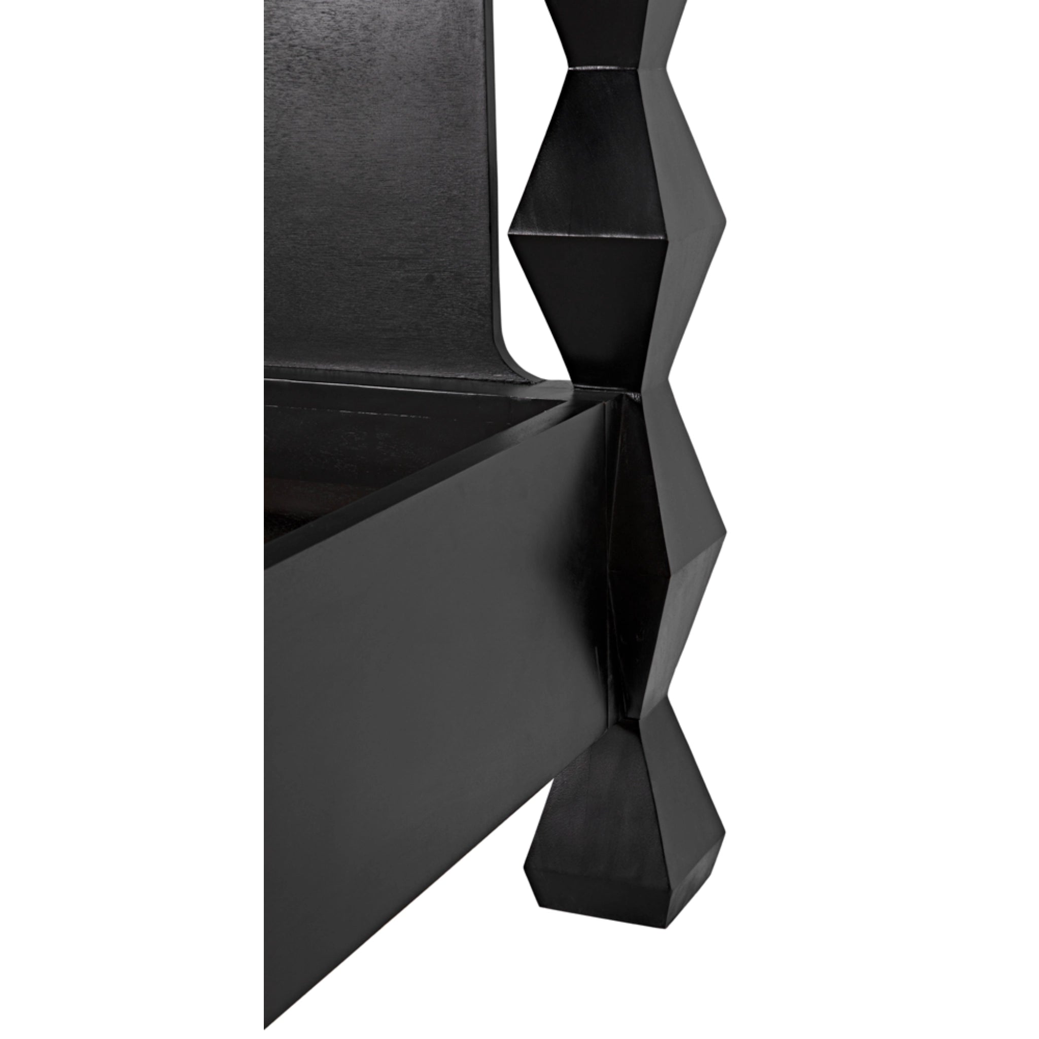 Brancusi Bed Queen In Hand Rubbed Black By Noir Gbed135Qhb 27