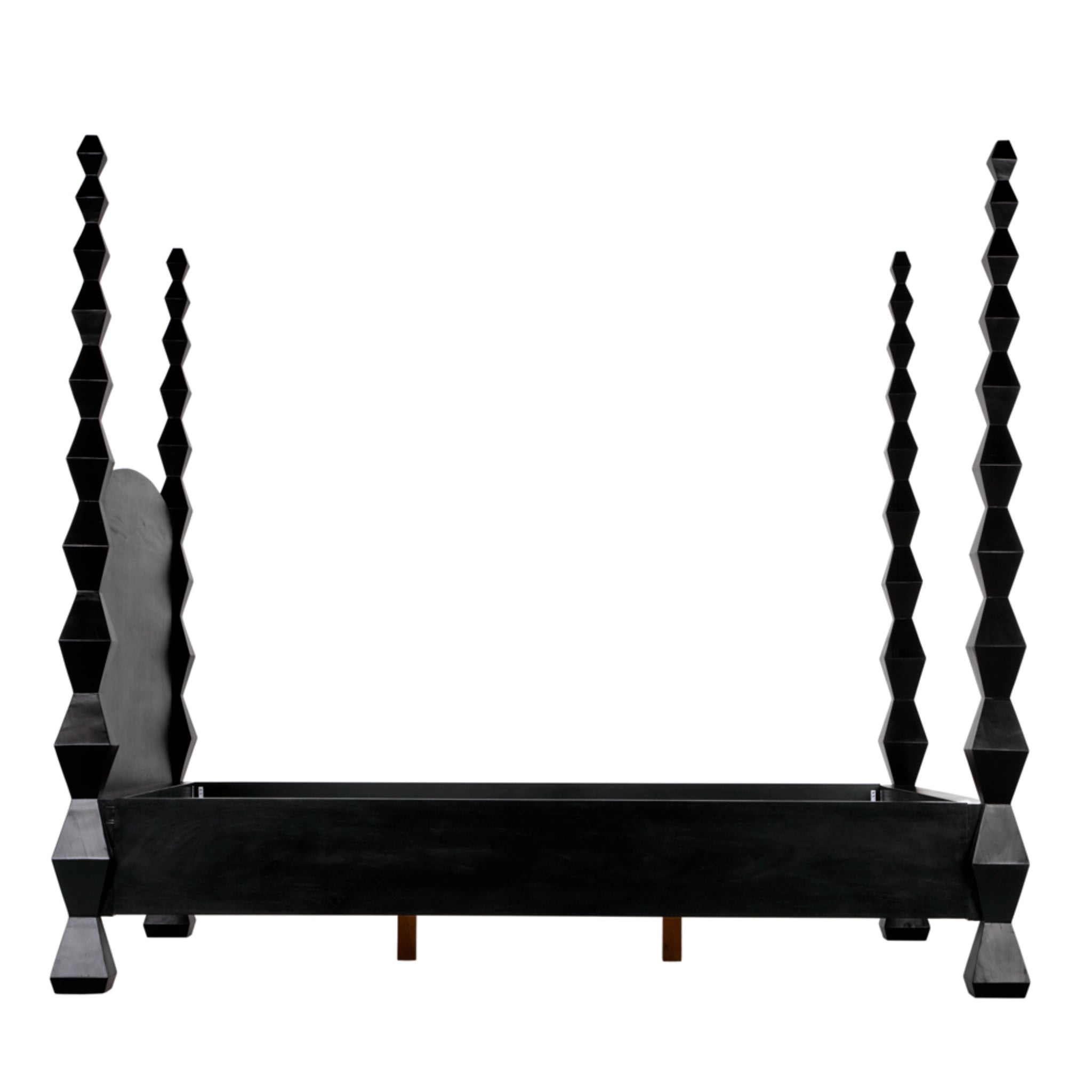 Brancusi Bed Queen In Hand Rubbed Black By Noir Gbed135Qhb 46
