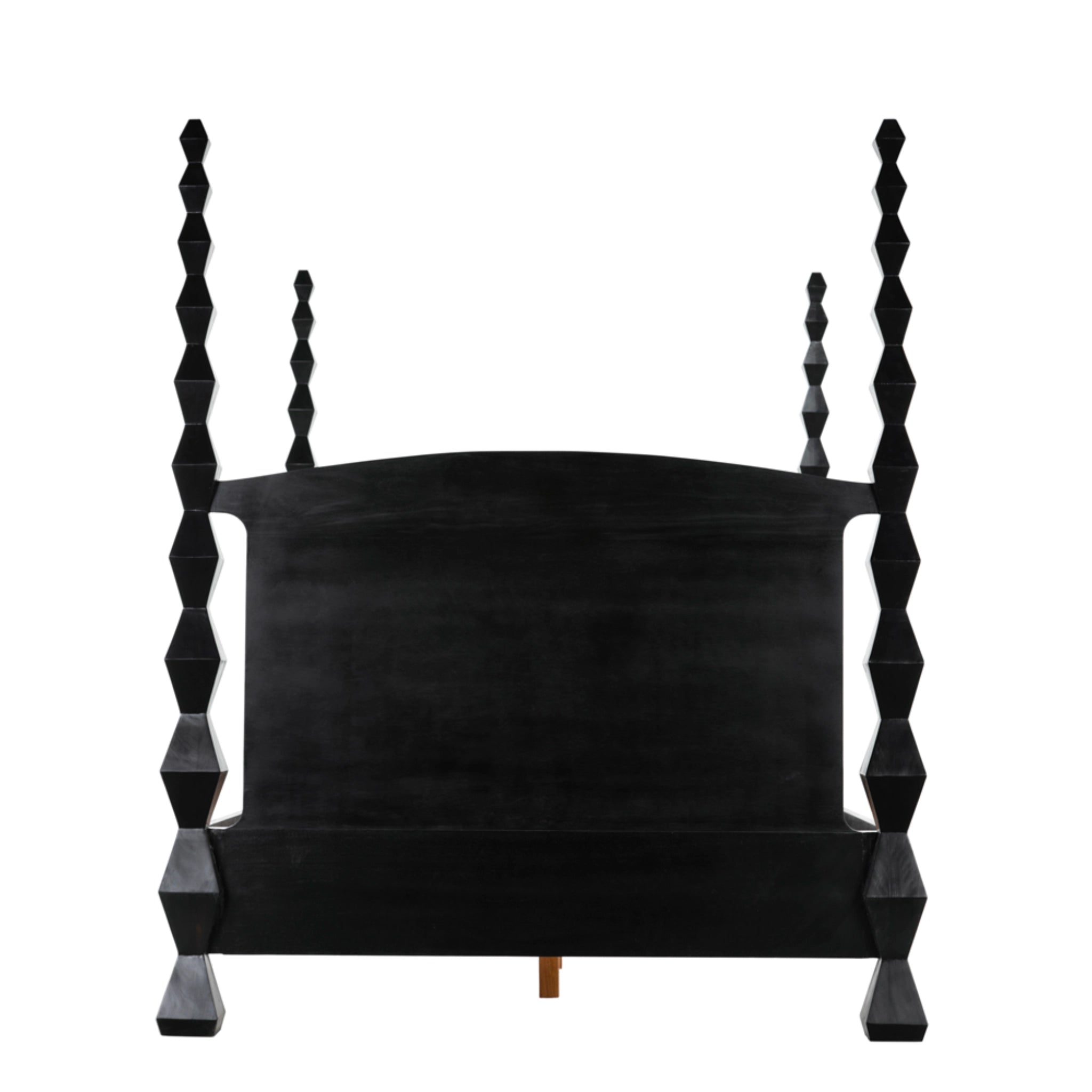 Brancusi Bed Queen In Hand Rubbed Black By Noir Gbed135Qhb 8
