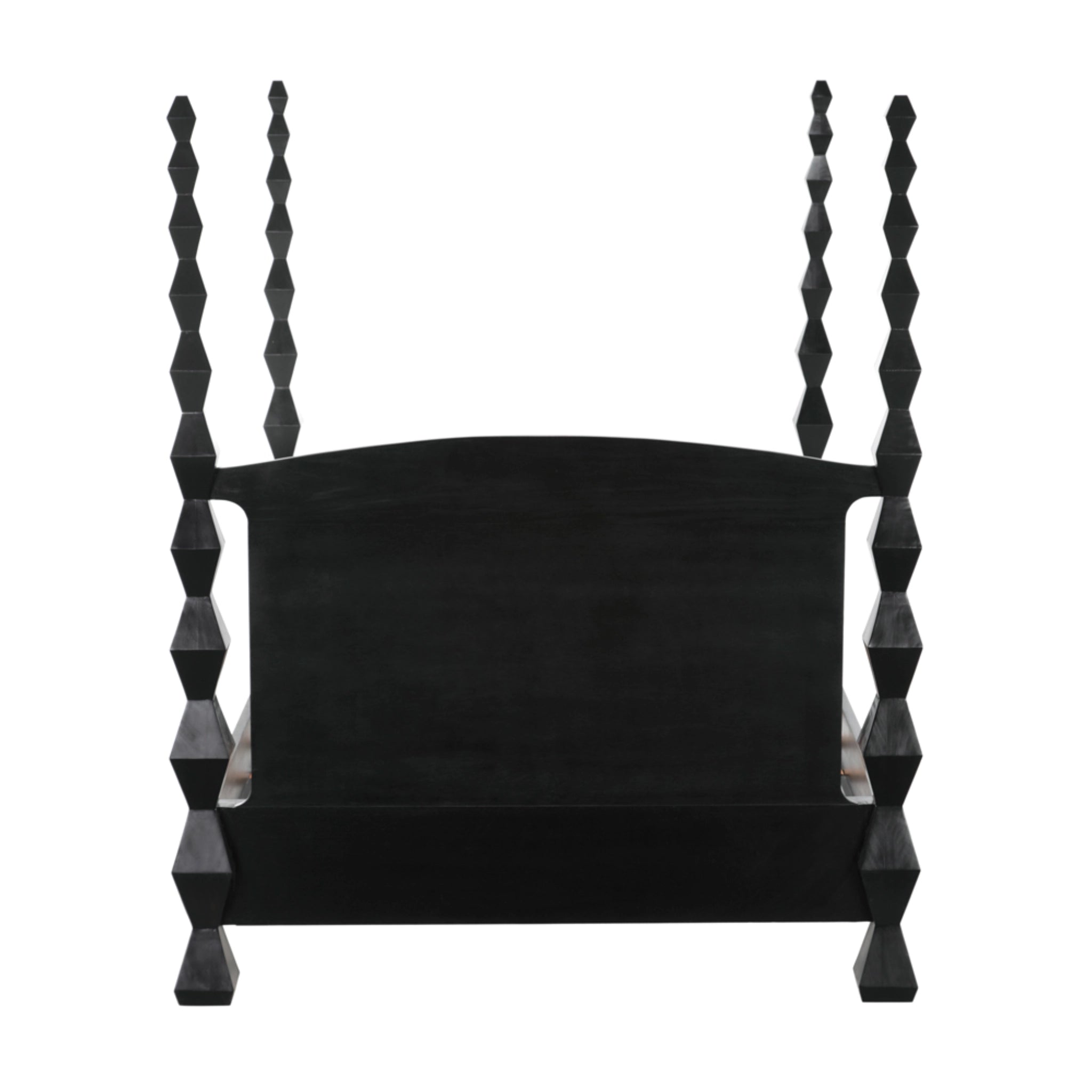 Brancusi Bed Queen In Hand Rubbed Black By Noir Gbed135Qhb 9