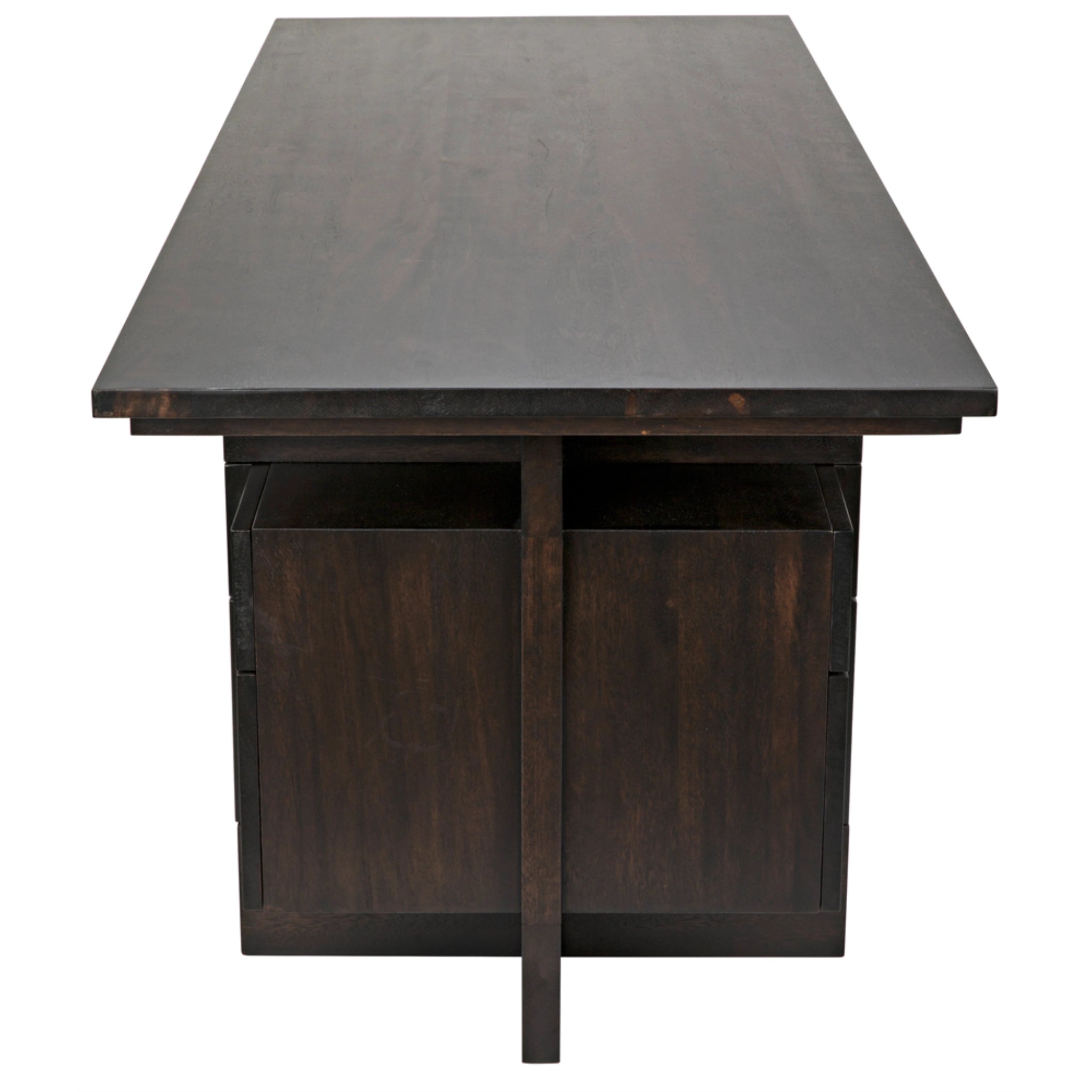 Bridge Desk In Ebony Walnut By Noir Gdes180Eb 10