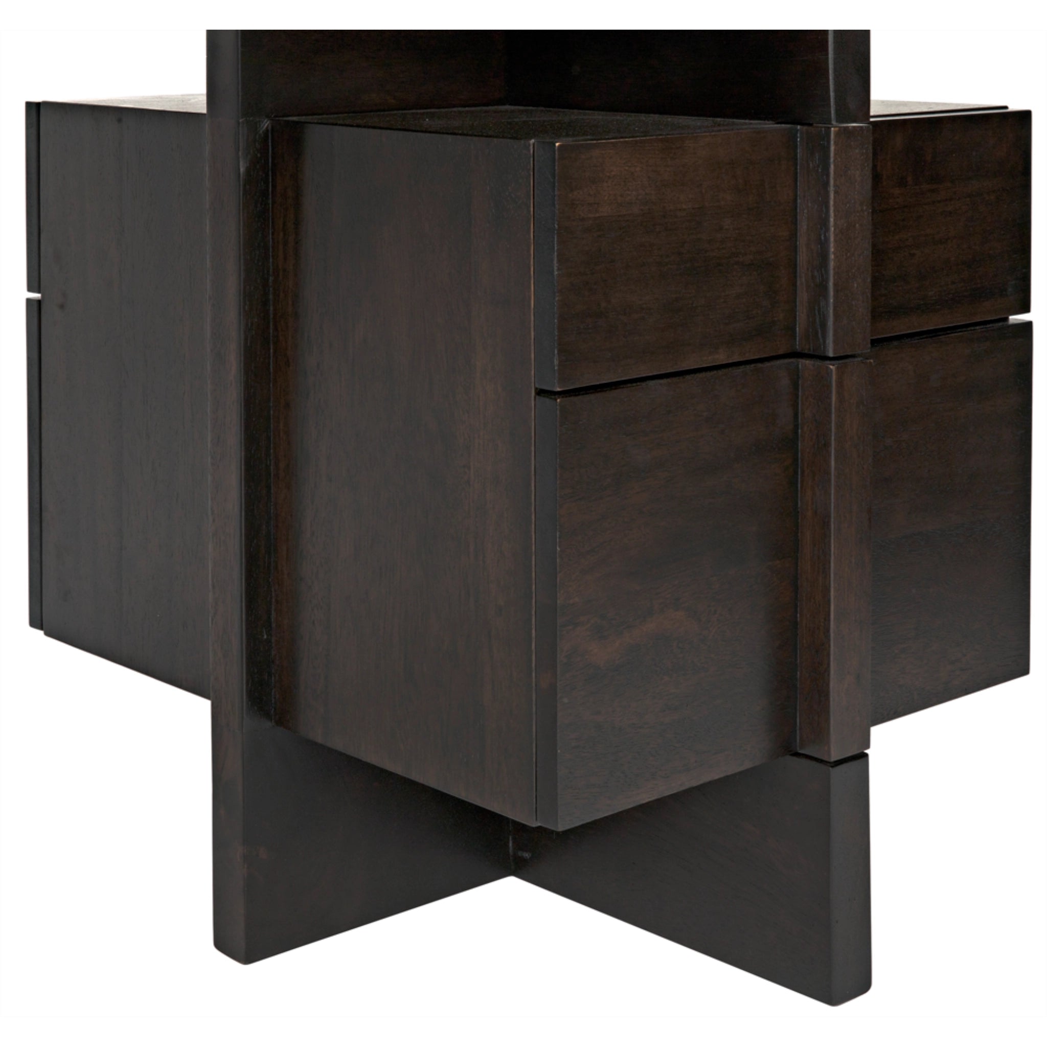 Bridge Desk In Ebony Walnut By Noir Gdes180Eb 4