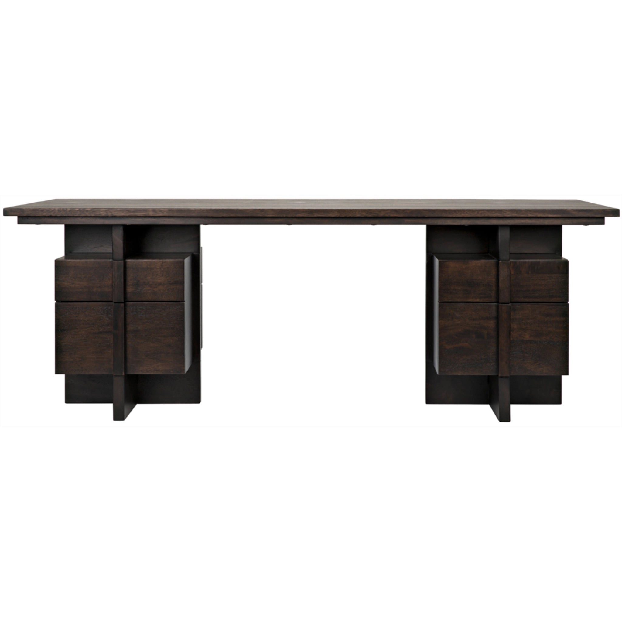 Bridge Desk In Ebony Walnut By Noir Gdes180Eb 5
