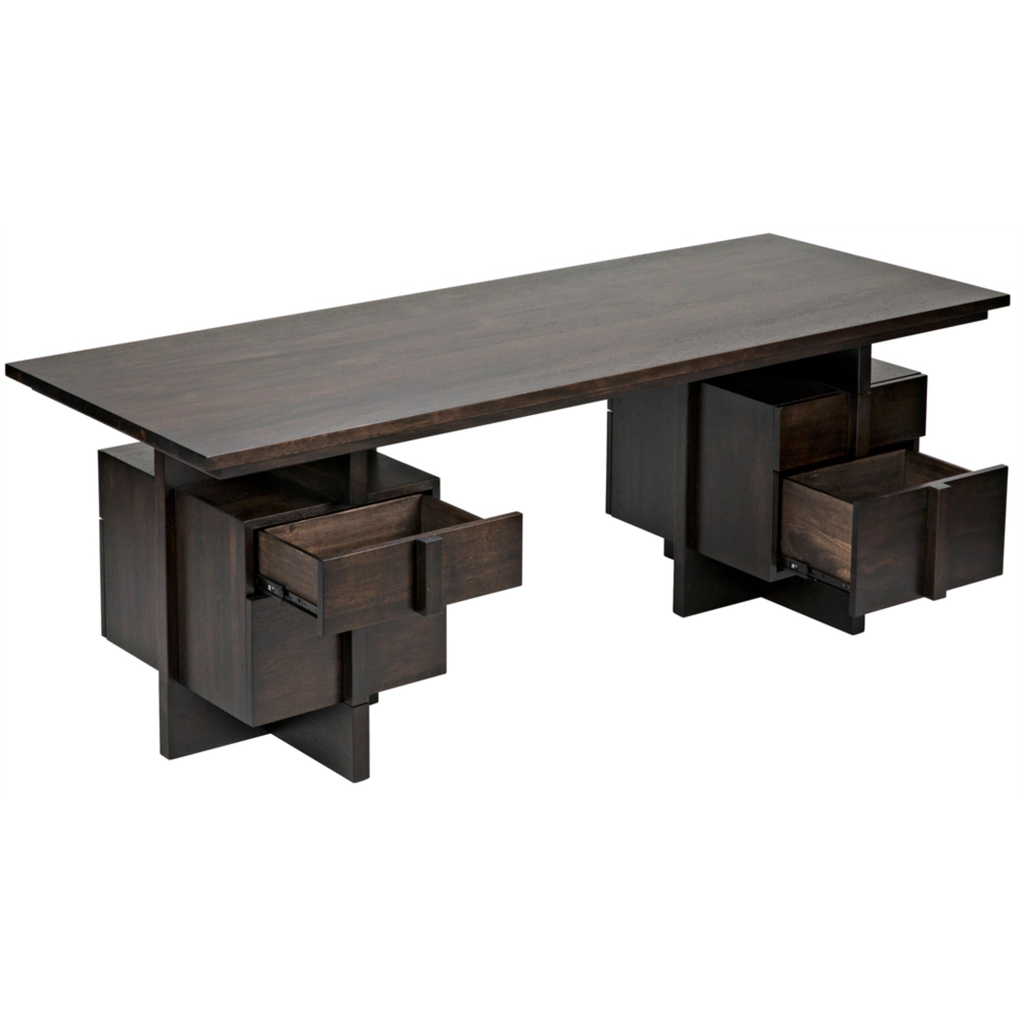 Bridge Desk In Ebony Walnut By Noir Gdes180Eb 8