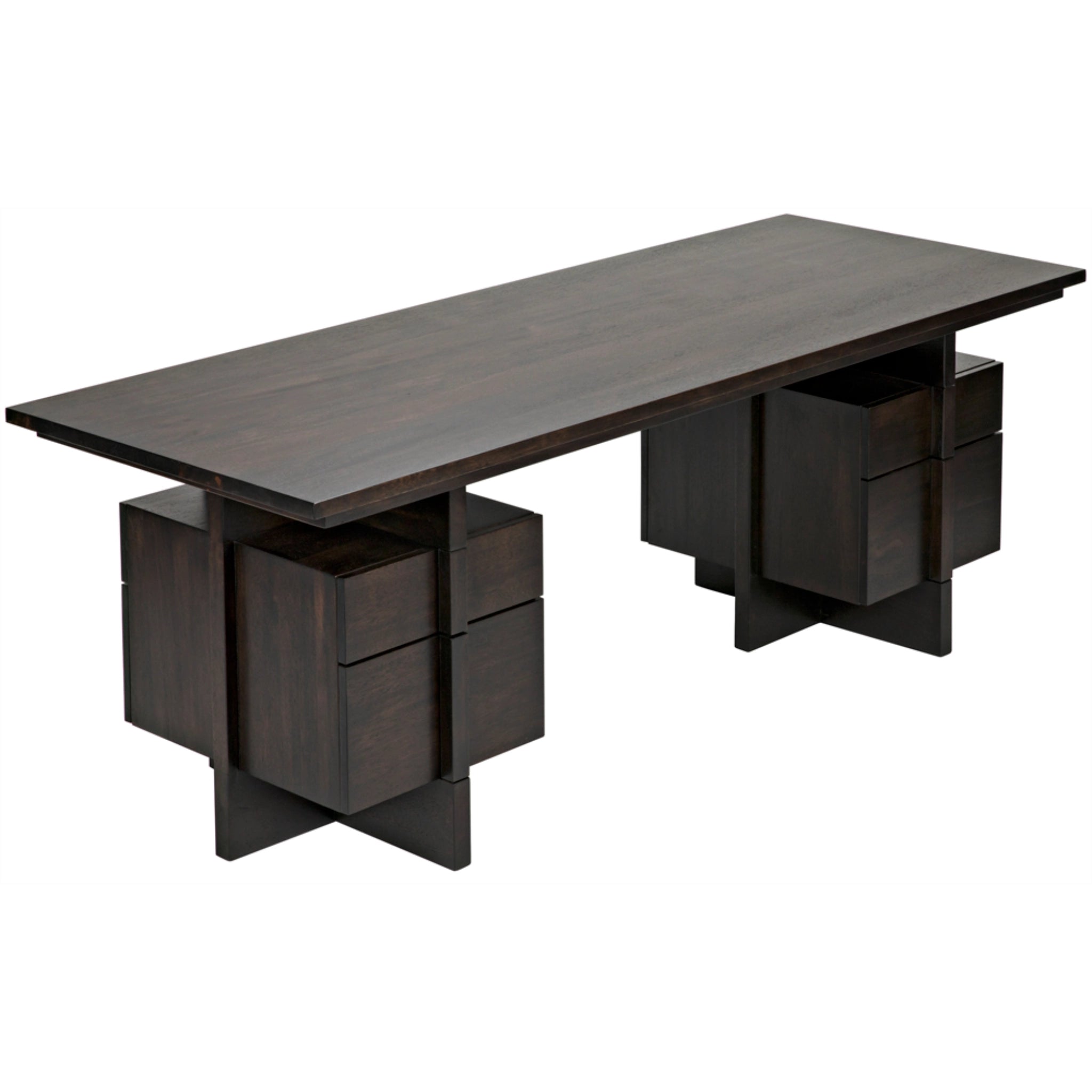 Bridge Desk In Ebony Walnut By Noir Gdes180Eb 9