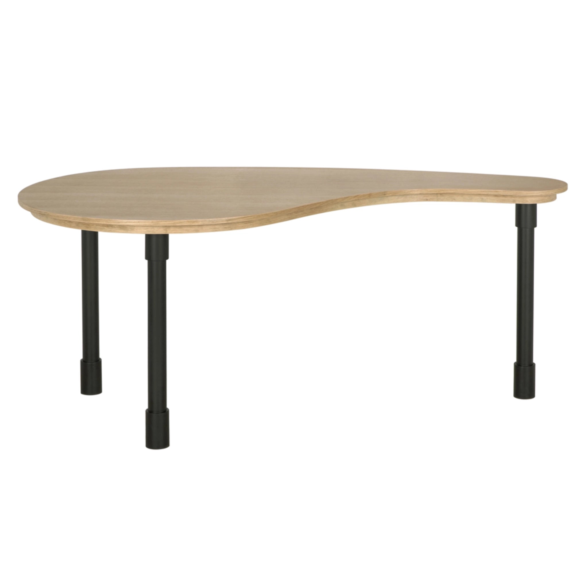 Emory Desk In Natural And Matte Black By Noir Gdes203Wo 1