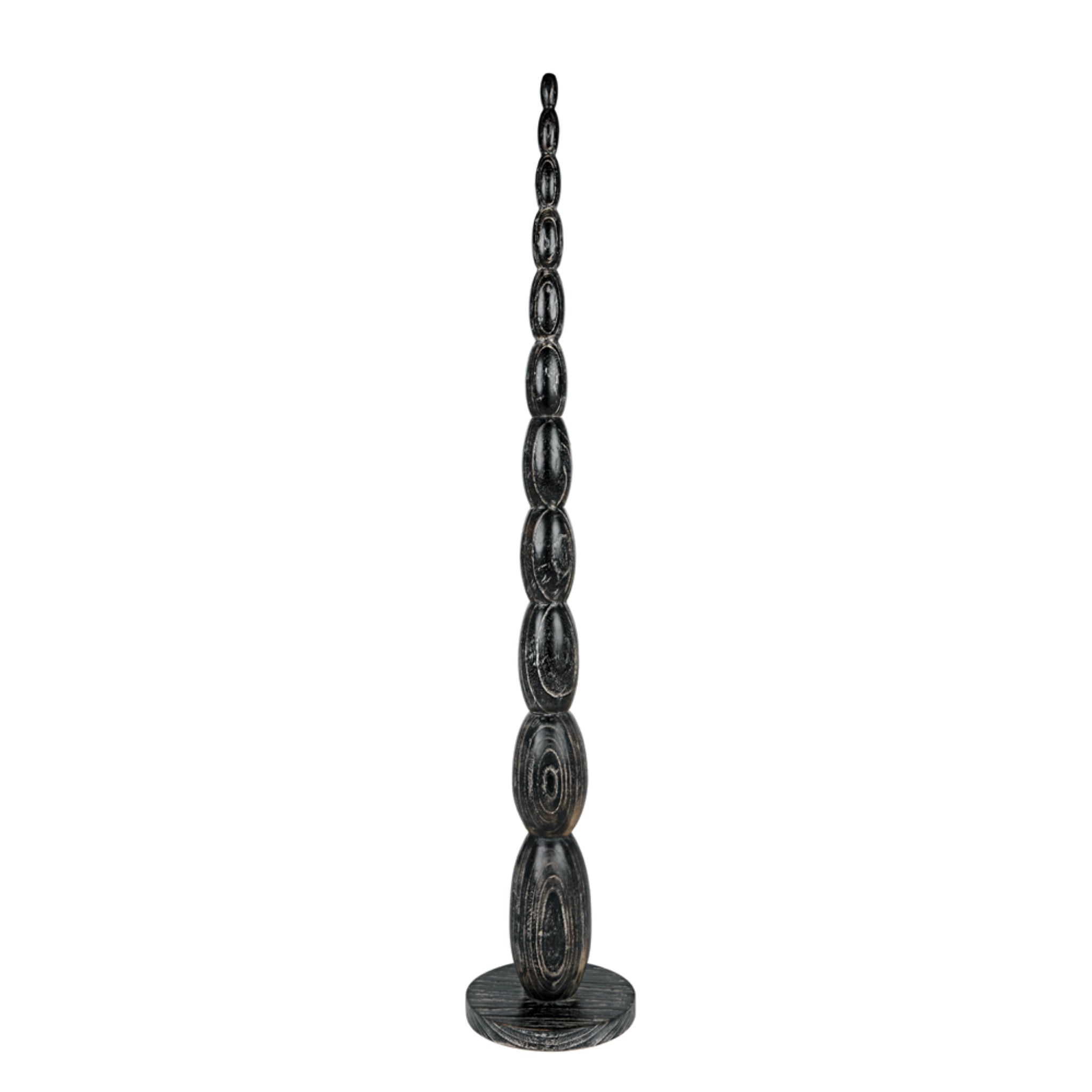 Freia Sculpture In Cinder Black By Noir Ac150Cb 1