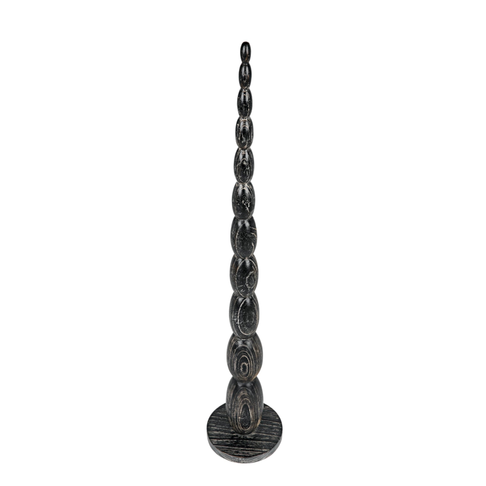 Freia Sculpture In Cinder Black By Noir Ac150Cb 4