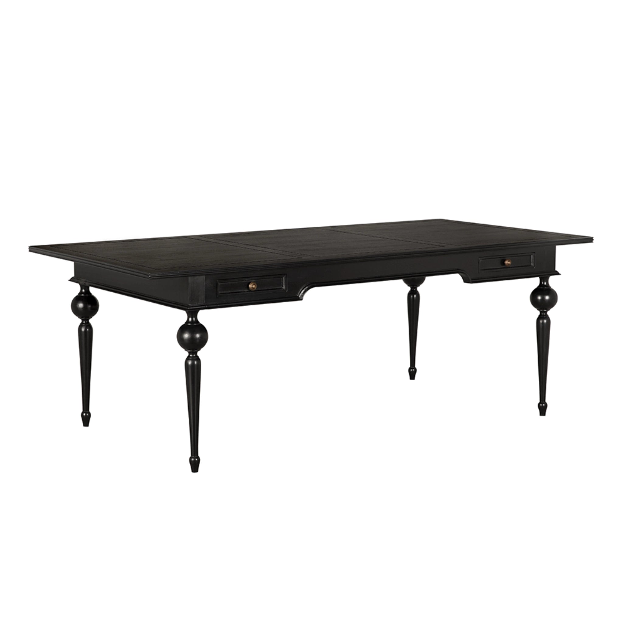 Kingsley Partner Desk In Hand Rubbed Black By Noir Gdes210Hb 1