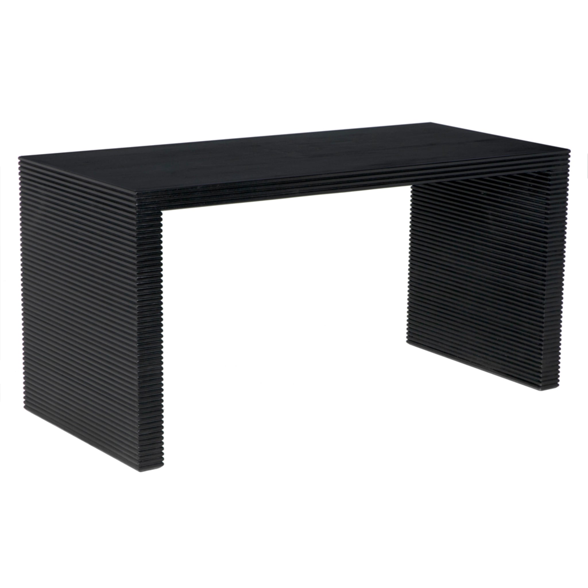Manhattan Desk In Hand Rubbed Black By Noir Gdes189Hb 1