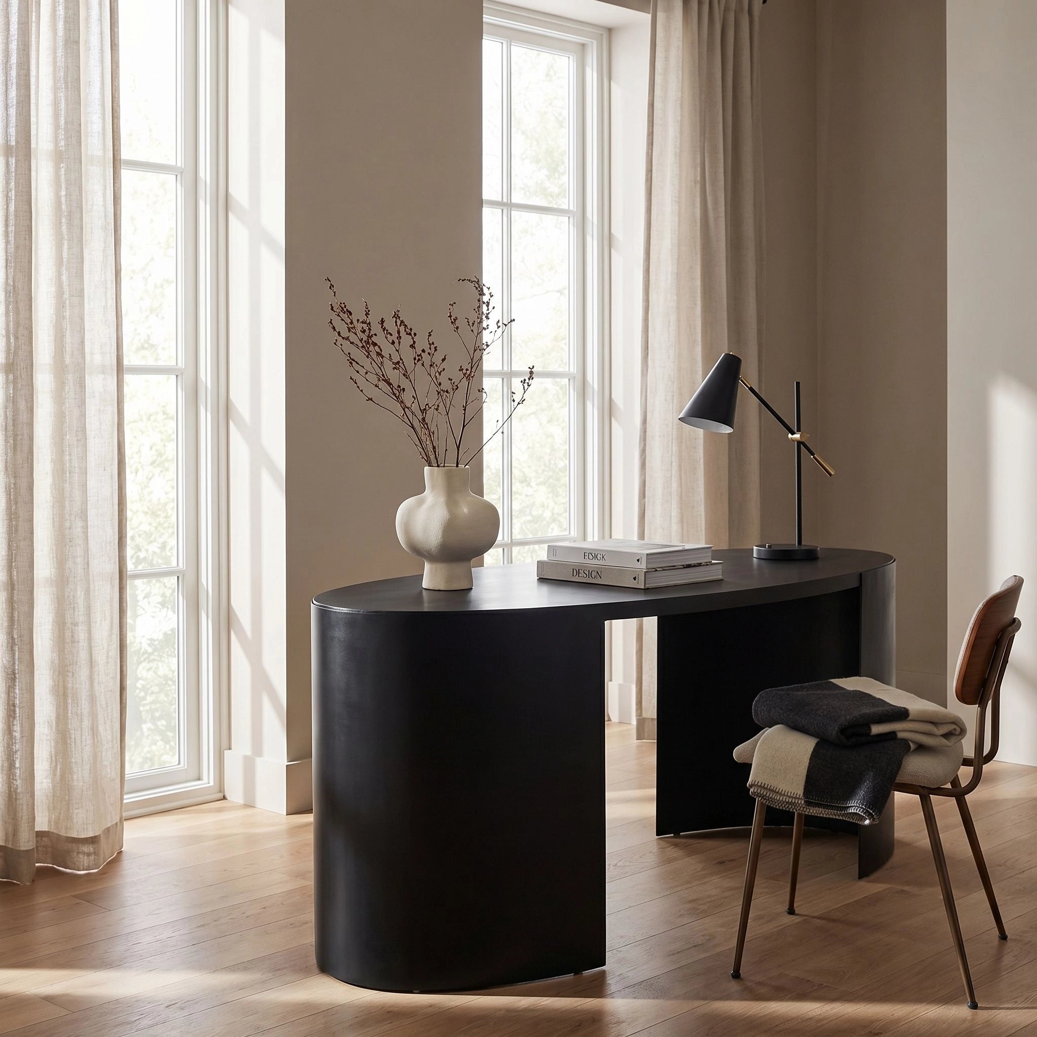 Marigold Desk Ebony Walnut With Black Iron By Noir Gdes186Eb 2