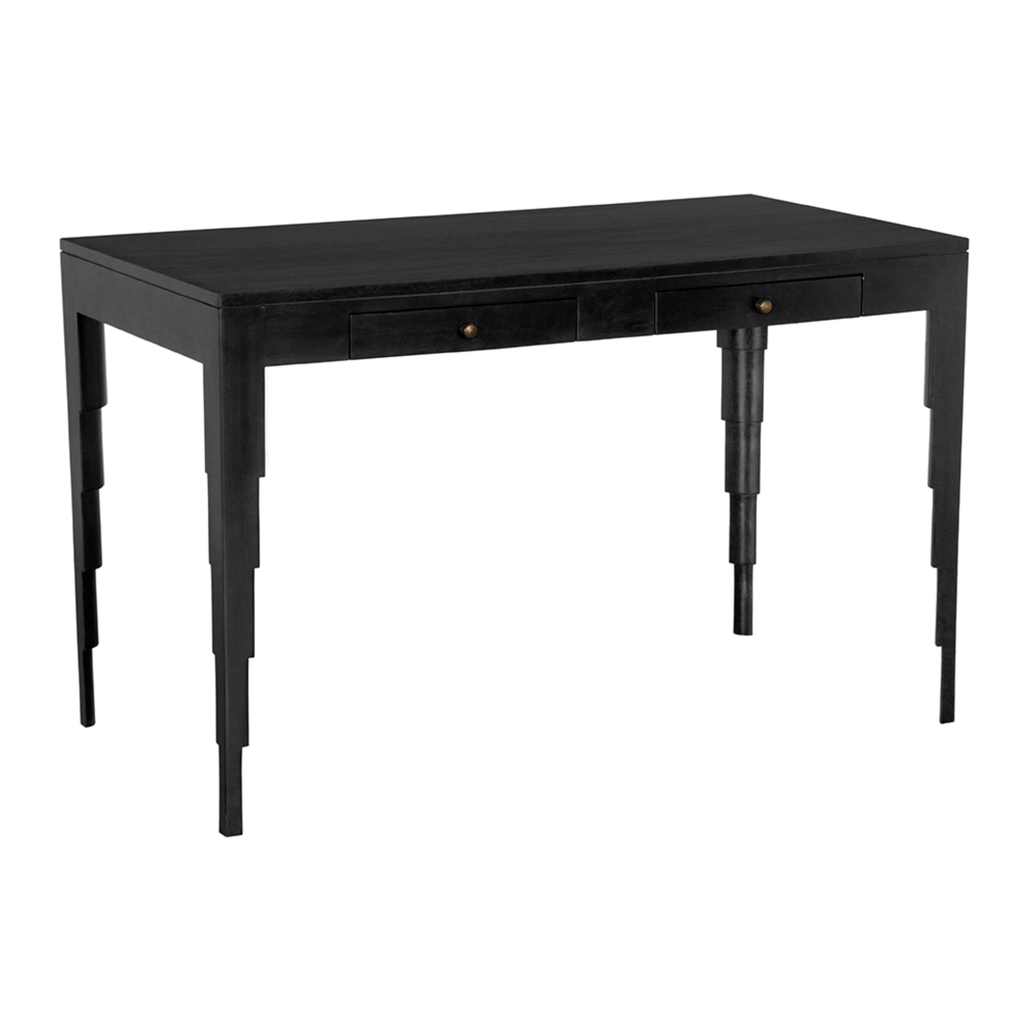 Othello Desk In Hand Rubbed Black By Noir Gdes212Hb 1