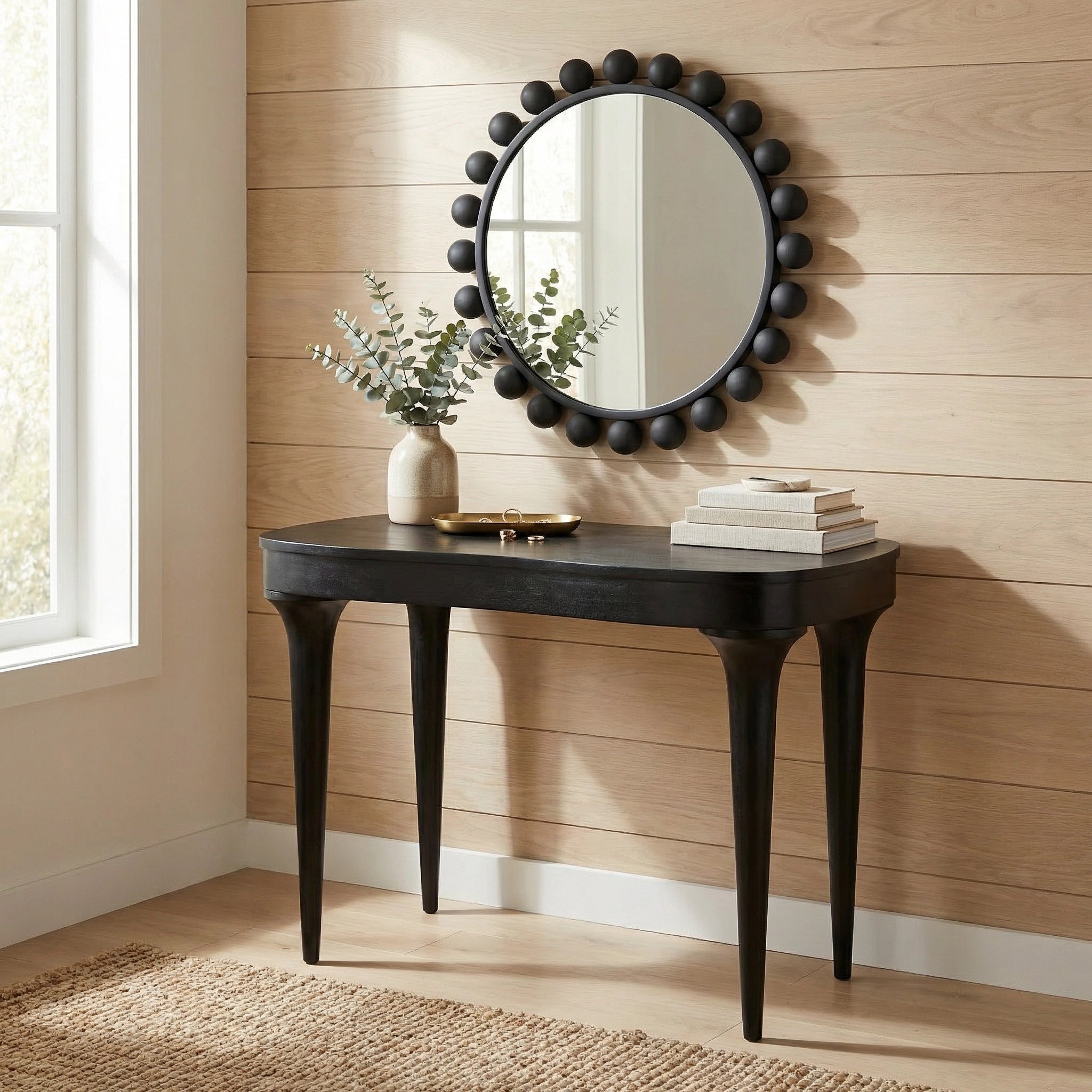 Rennie Desk In Hand Rubbed Black By Noir Gdes198Hb 2
