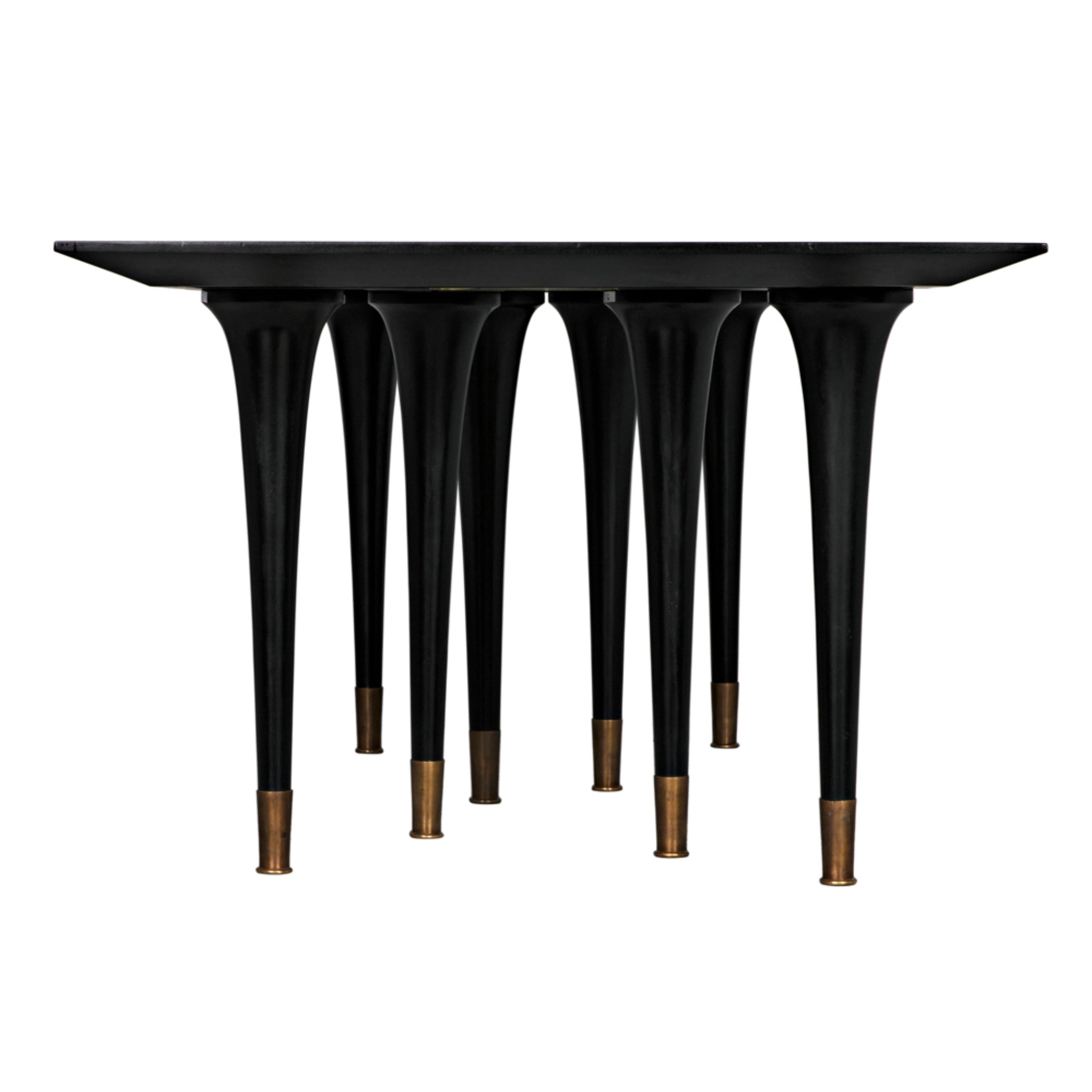 Romeo Dining Table In Hand Rubbed Black By Noir Gtab582Hb 11