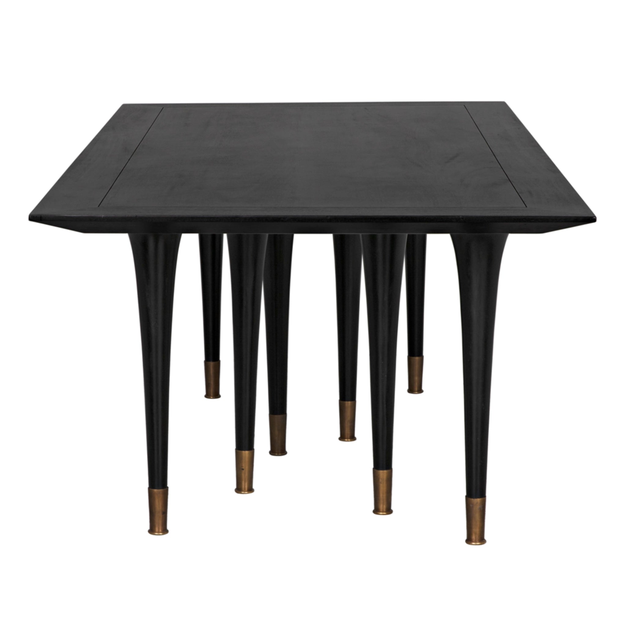 Romeo Dining Table In Hand Rubbed Black By Noir Gtab582Hb 12