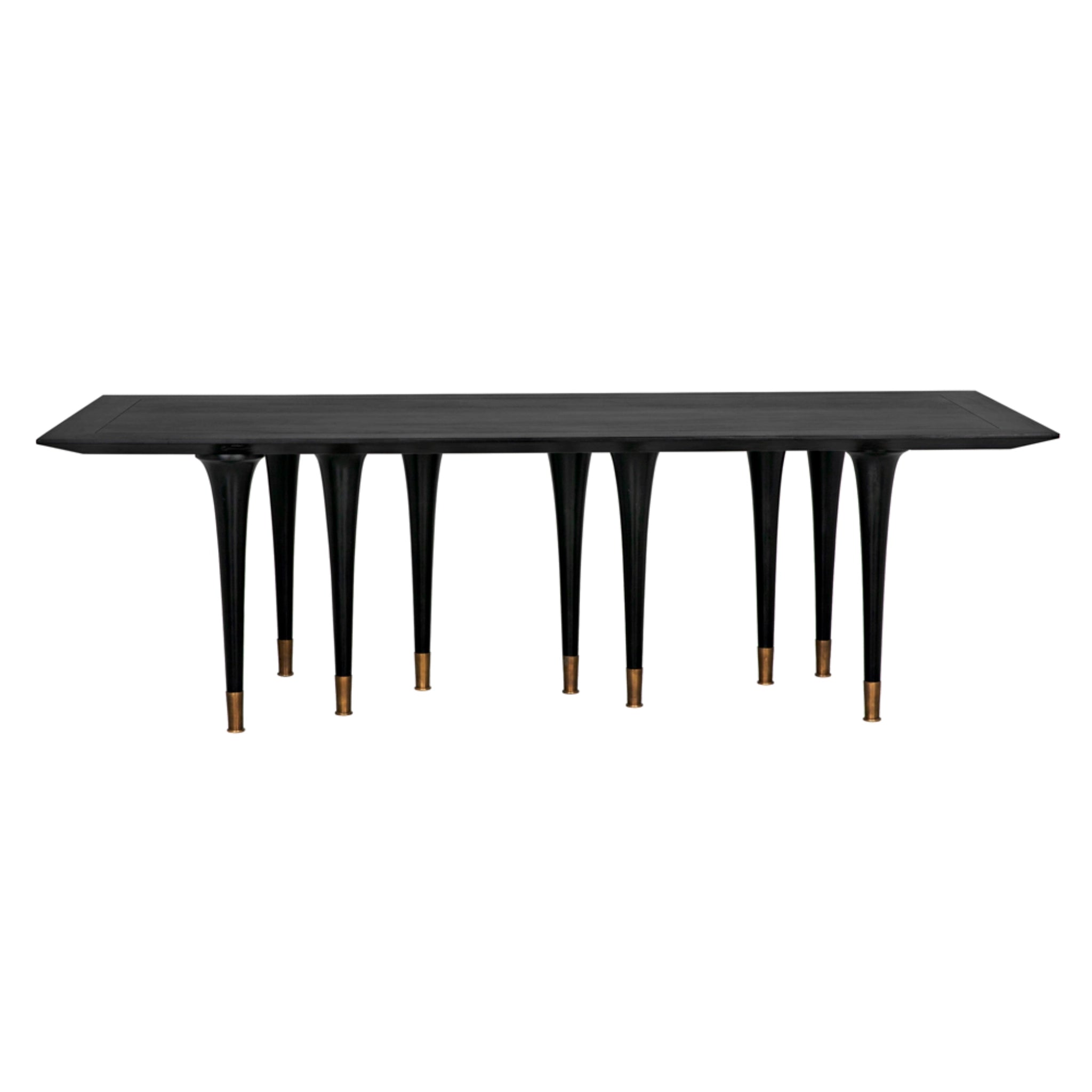 Romeo Dining Table In Hand Rubbed Black By Noir Gtab582Hb 6
