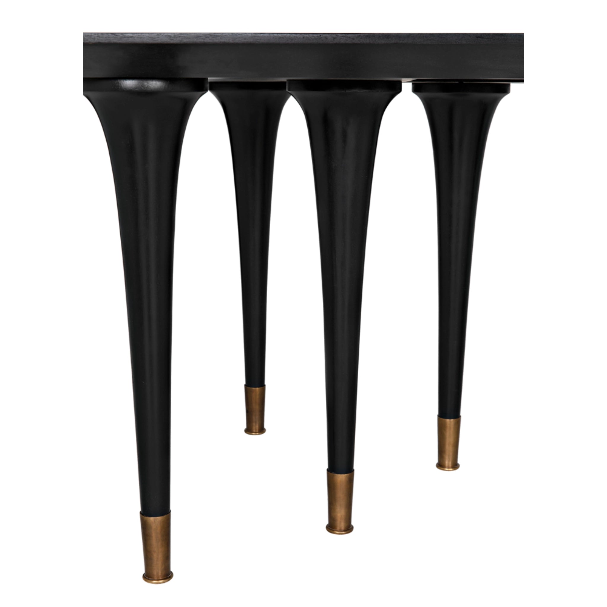 Romeo Dining Table In Hand Rubbed Black By Noir Gtab582Hb 8