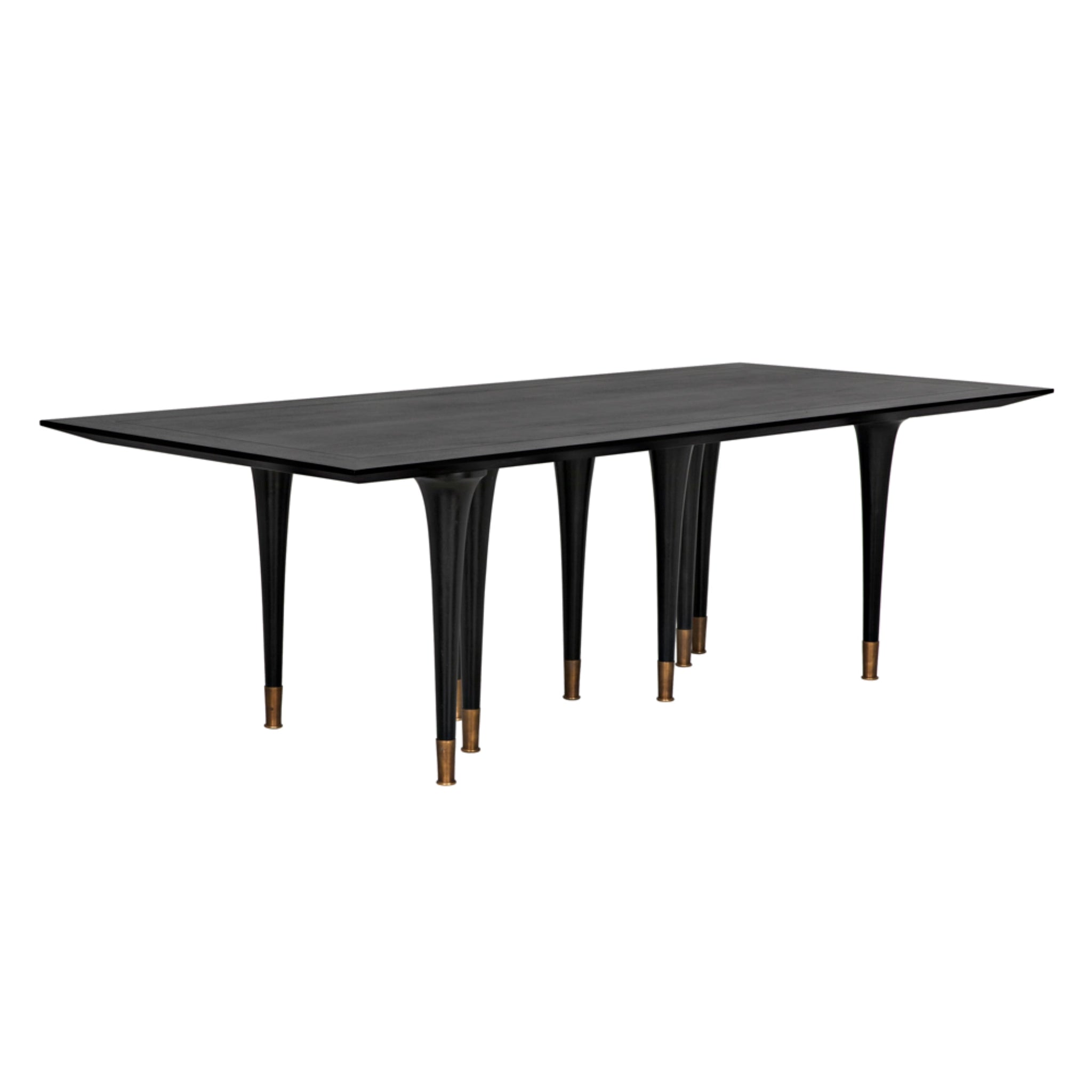 Romeo Dining Table In Hand Rubbed Black By Noir Gtab582Hb 9