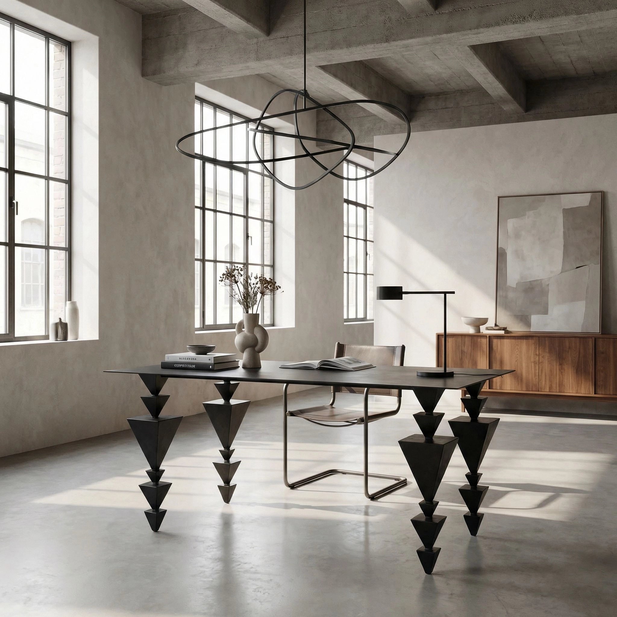 Sagrada Desk In Matte Black By Noir Gdes206Mtb 1