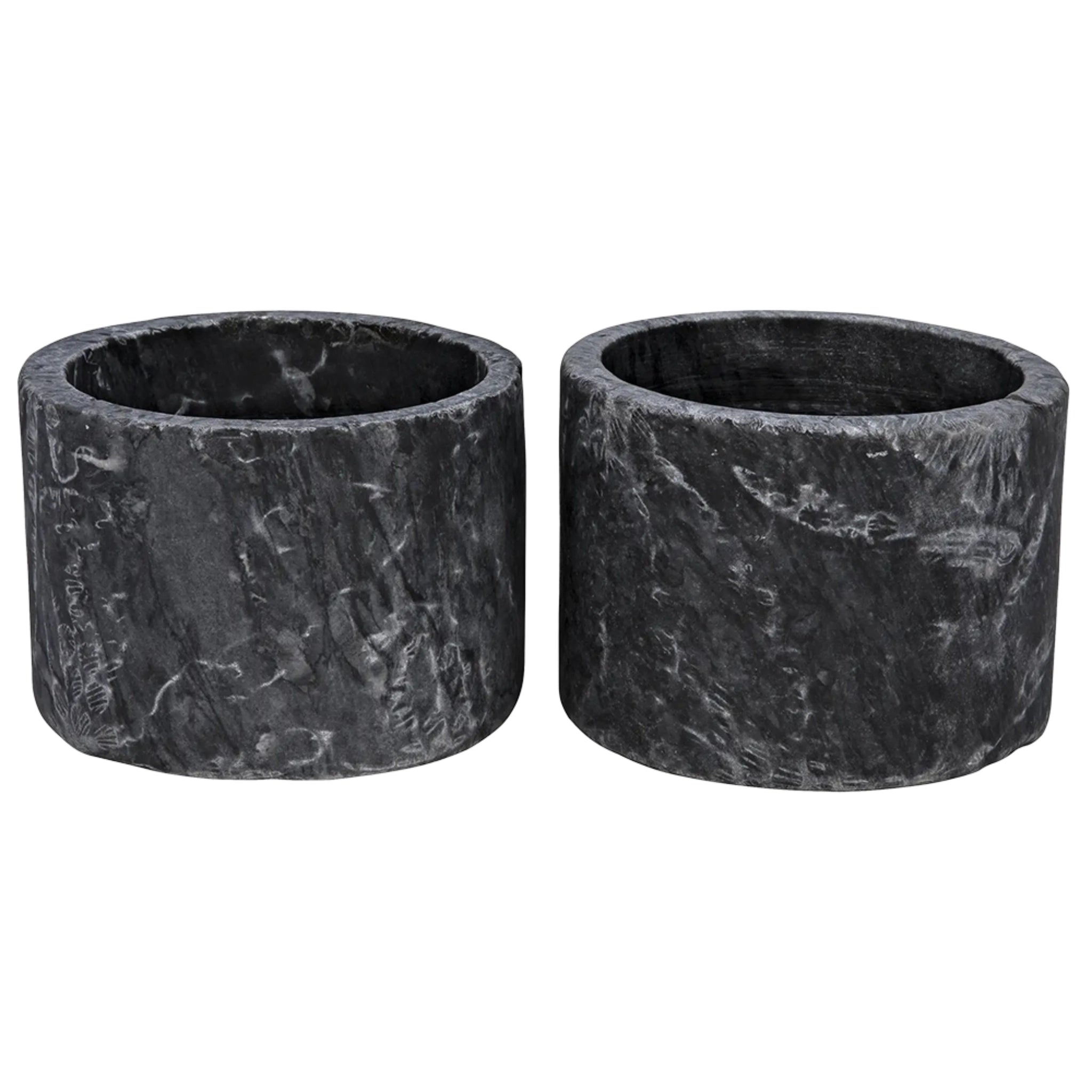 Syma Decorative Candle Holder Set Of 2 In Waxed By Noir Yt0717 6Bl 1