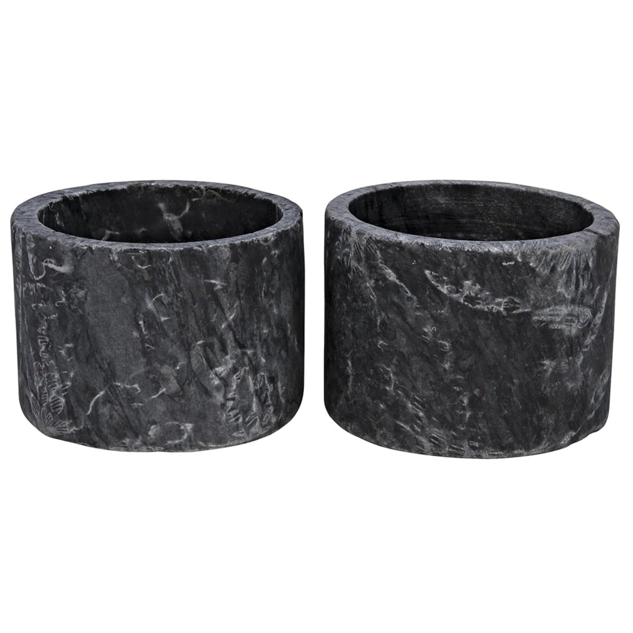 Syma Decorative Candle Holder Set Of 2 In Waxed By Noir Yt0717 6Bl 3