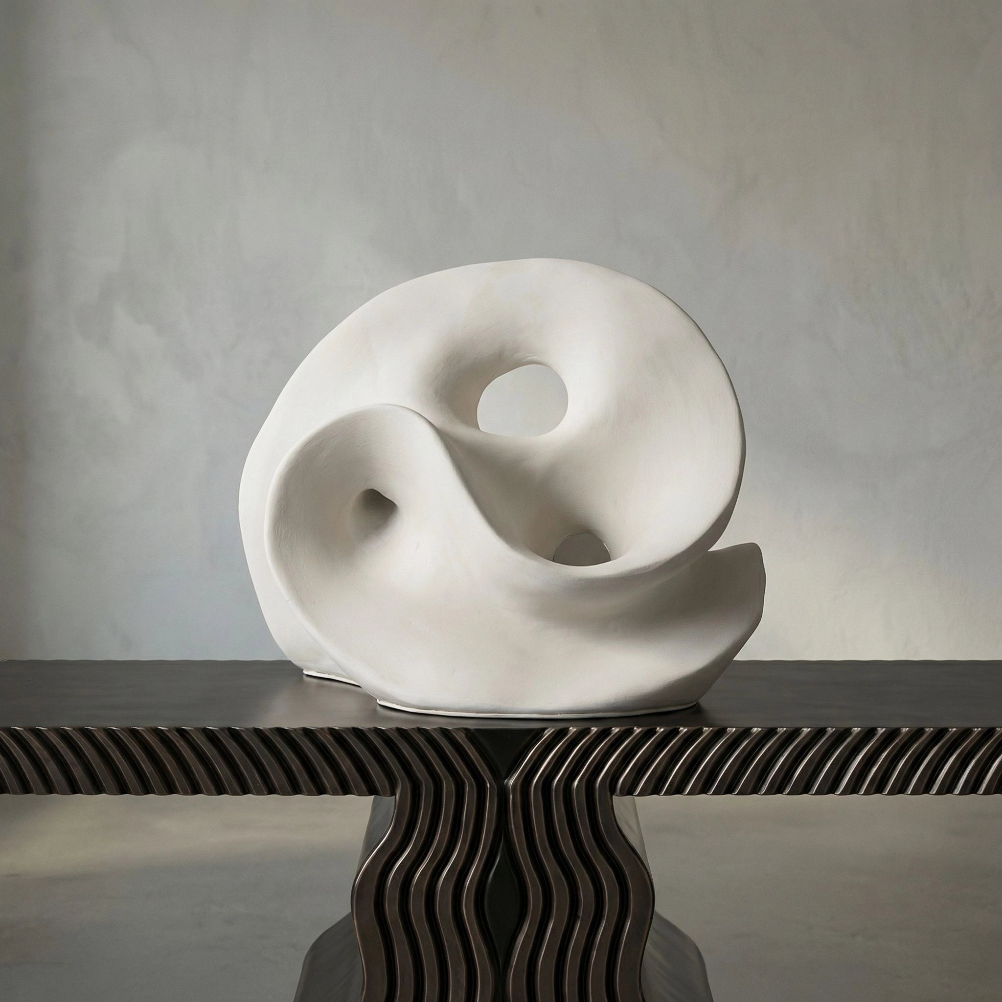 Traugott Sculpture In White By Noir Ar 274 3