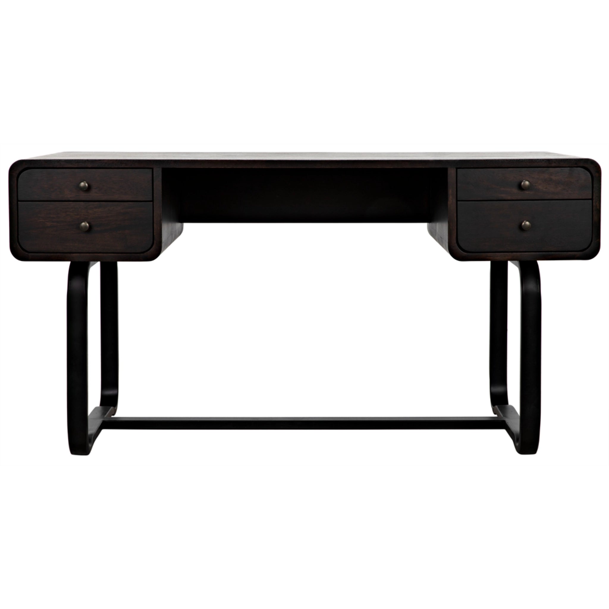 Voltes Desk Ebony Walnut With Black Iron By Noir Gdes185Eb 1