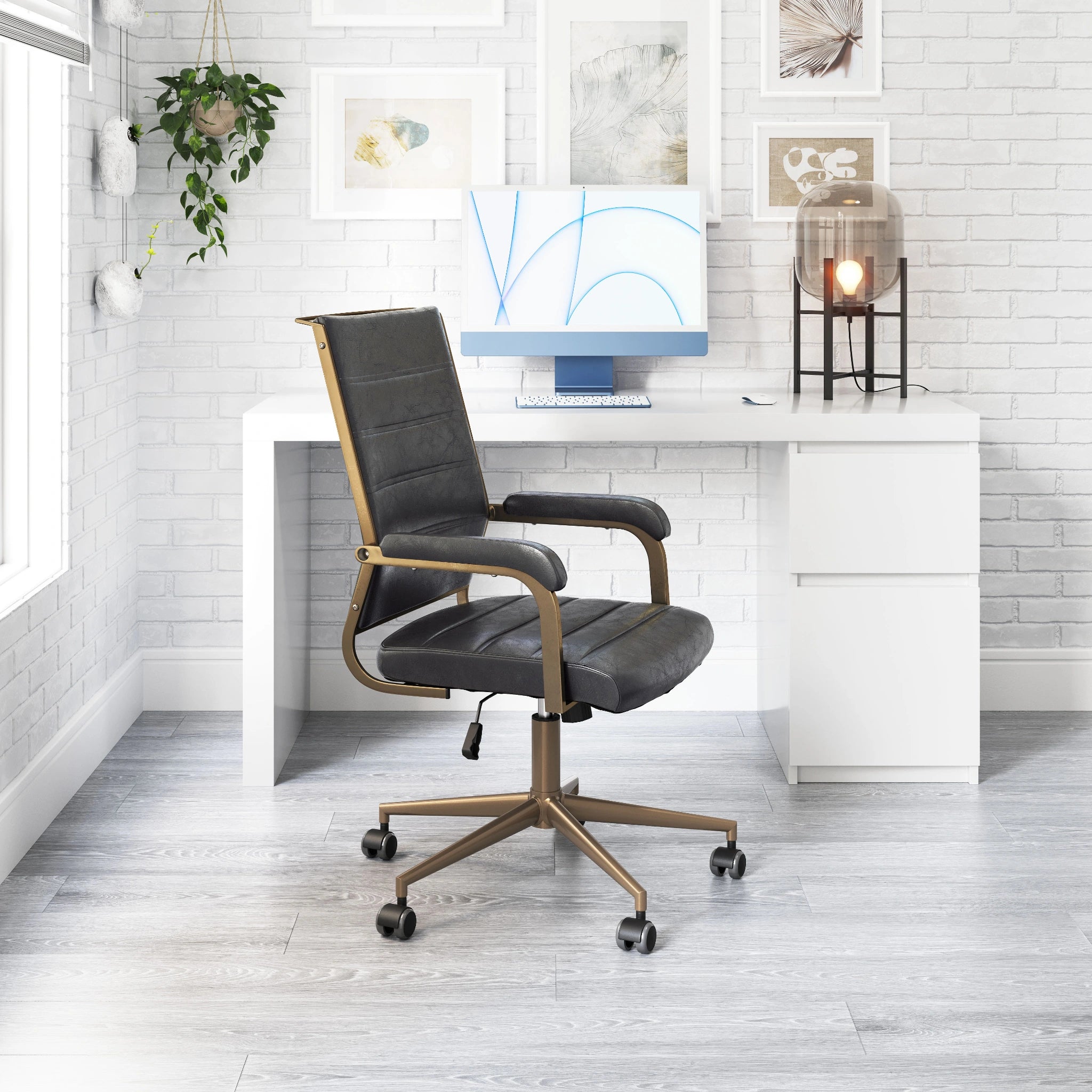 Auction Office Chair Vintage Black image 7