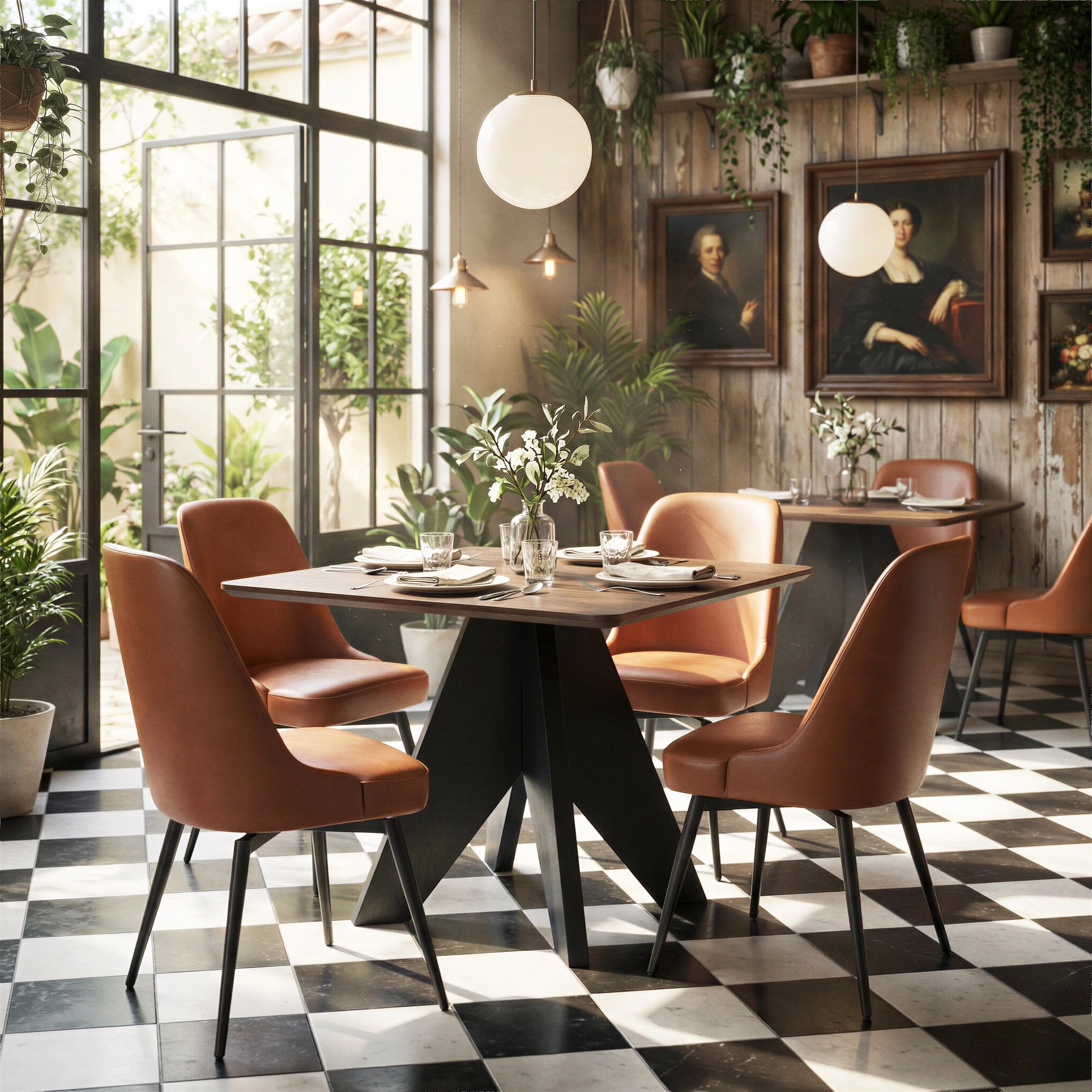 Keppel Swivel Dining Chair (Set of 2) Brown image 8