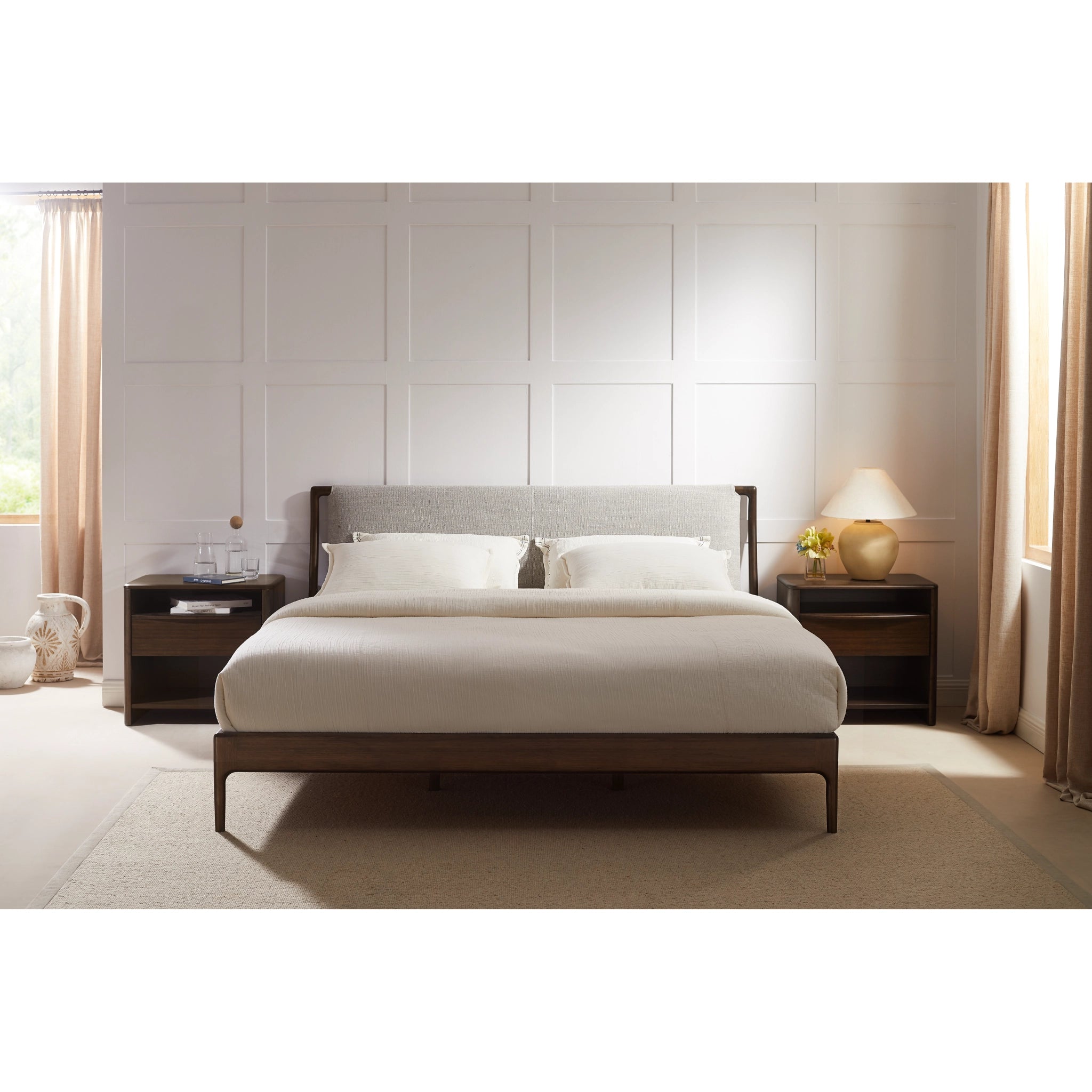 Queen Solid Bamboo Catalina Bed, Black Walnut by Greenington image 1